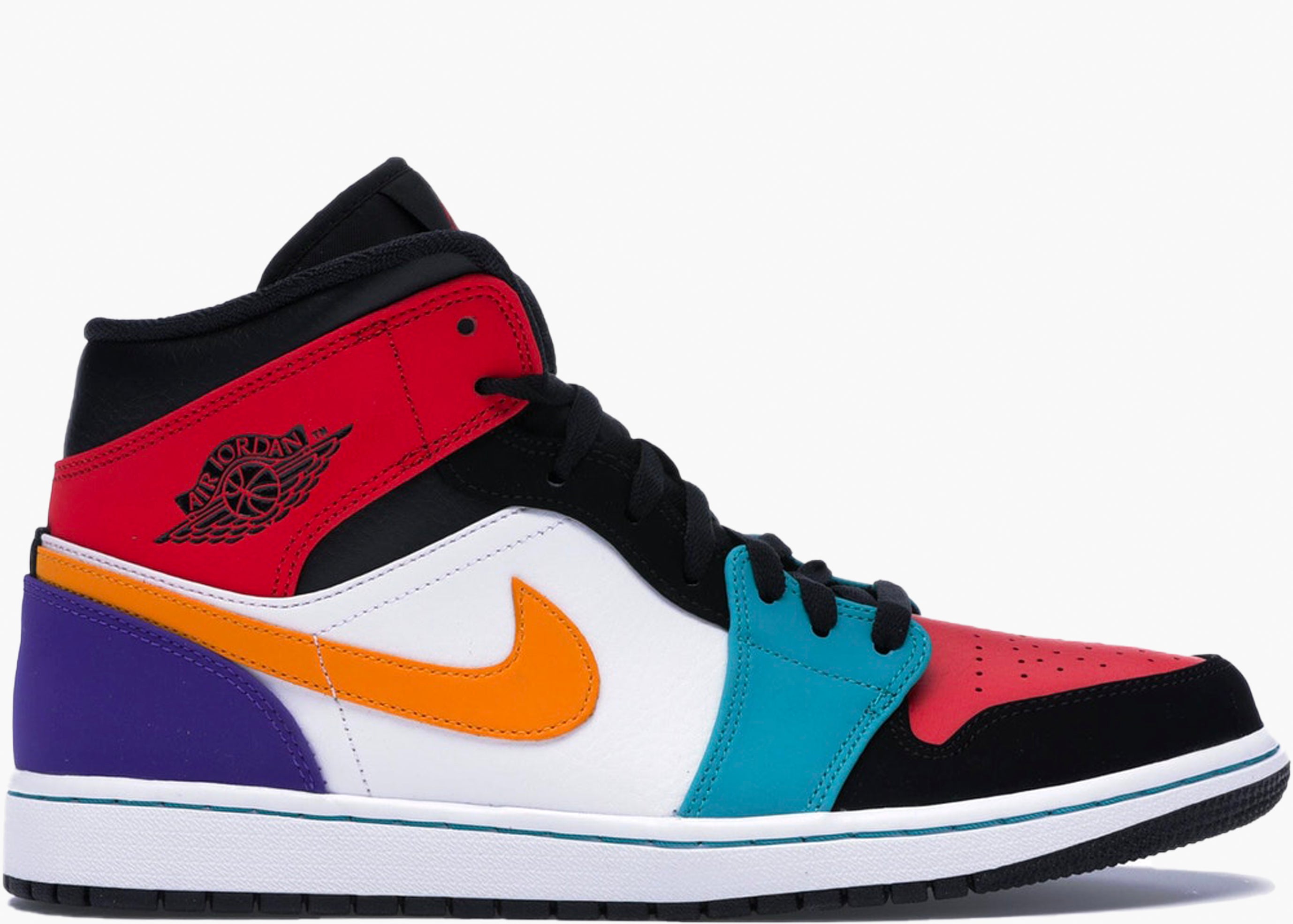  NIKE AIR JORDAN 1 MID MULTI-COLOR 554724-125 HYPE CLOTHINGA LIMITED EDITION