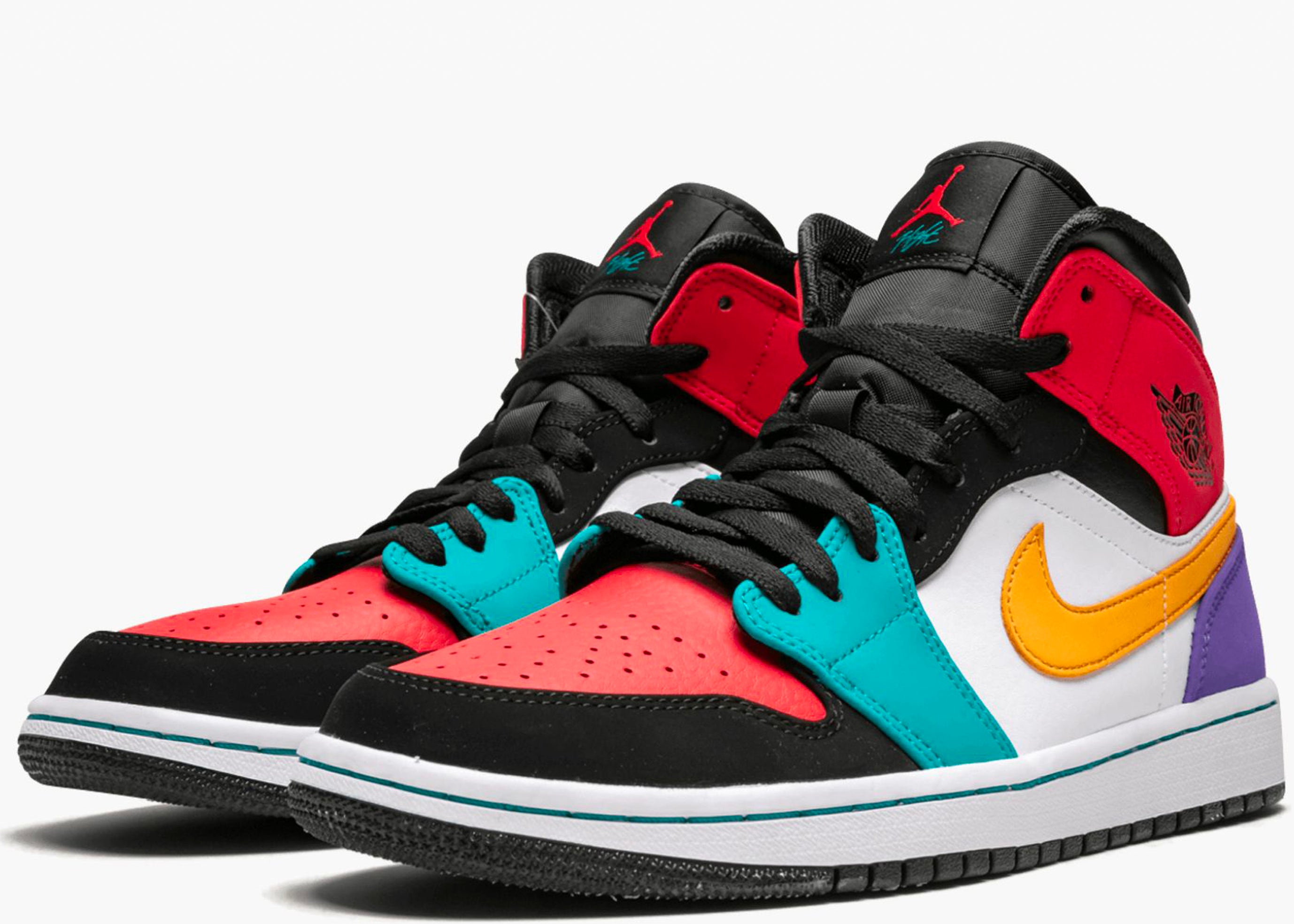  NIKE AIR JORDAN 1 MID MULTI-COLOR 554724-125 HYPE CLOTHINGA LIMITED EDITION