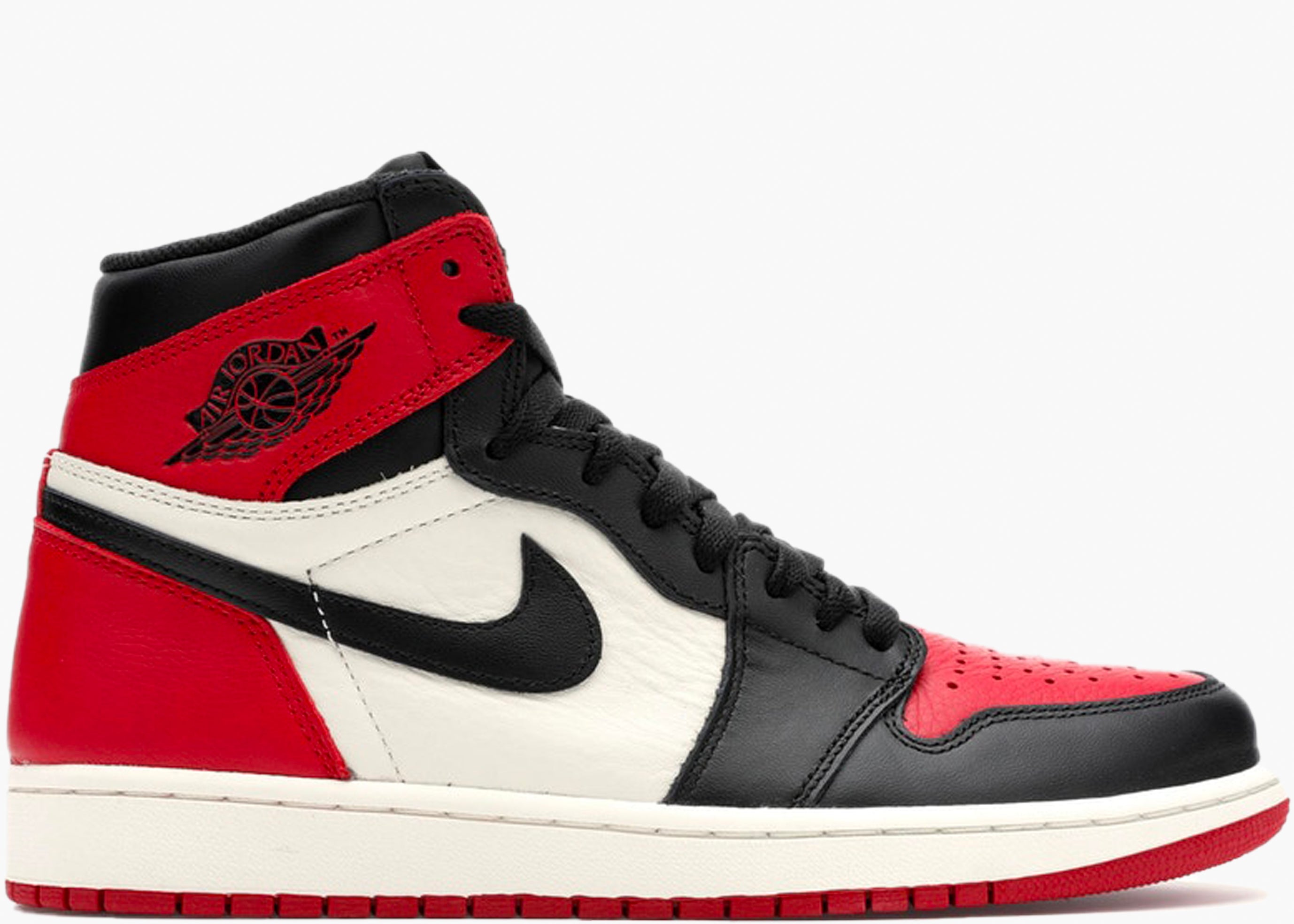NIKE AIR JORDAN 1 RETRO HIGH OG BRED TOE 555088-610 HYPE CLOTHINGA LIMITED EDITION