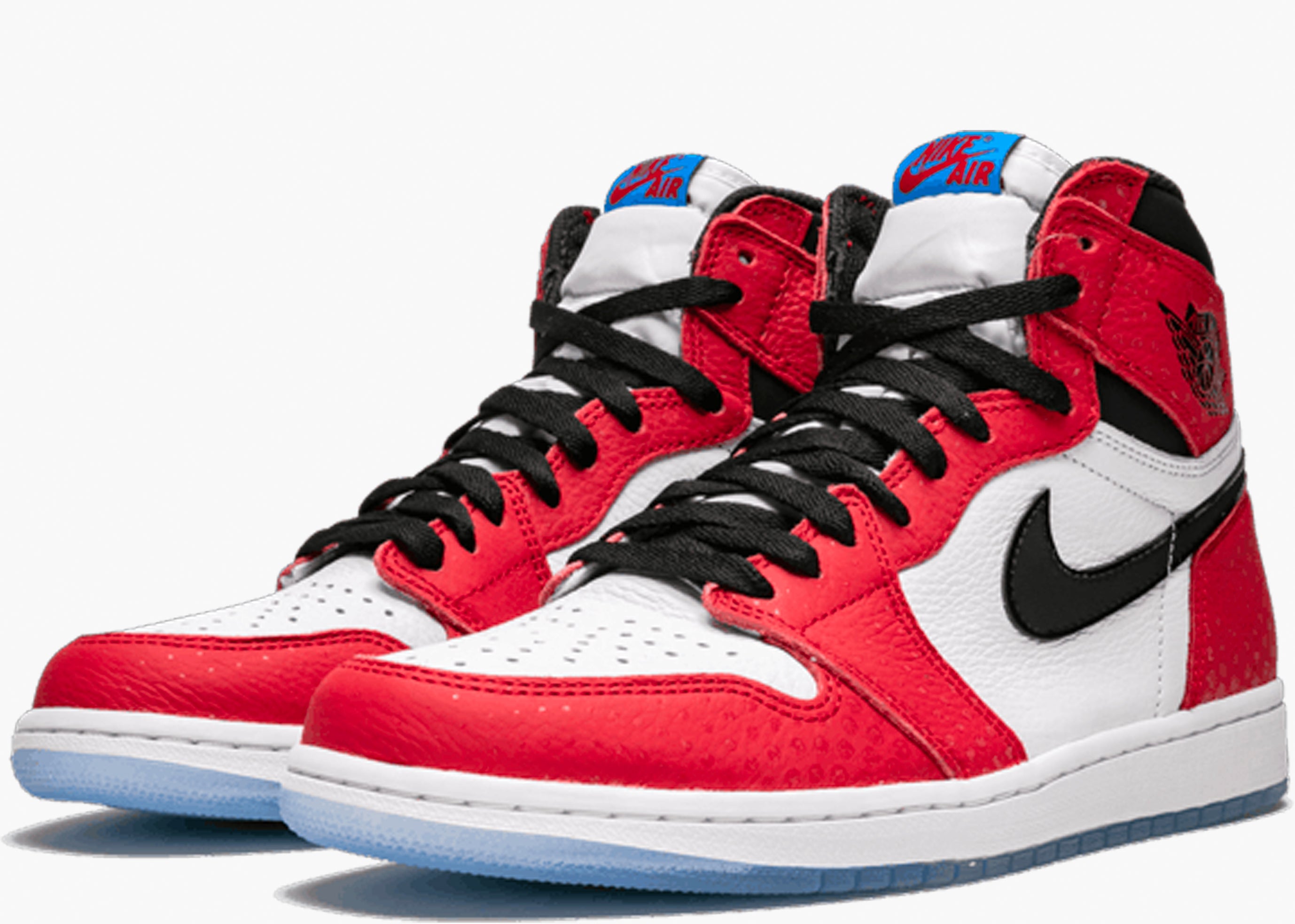 NIKE AIR JORDAN 1 RETRO HIGH ORIGIN STORY SPIDER MAN 555088-602 HYPE CLOTHINGA LIMITED EDITION