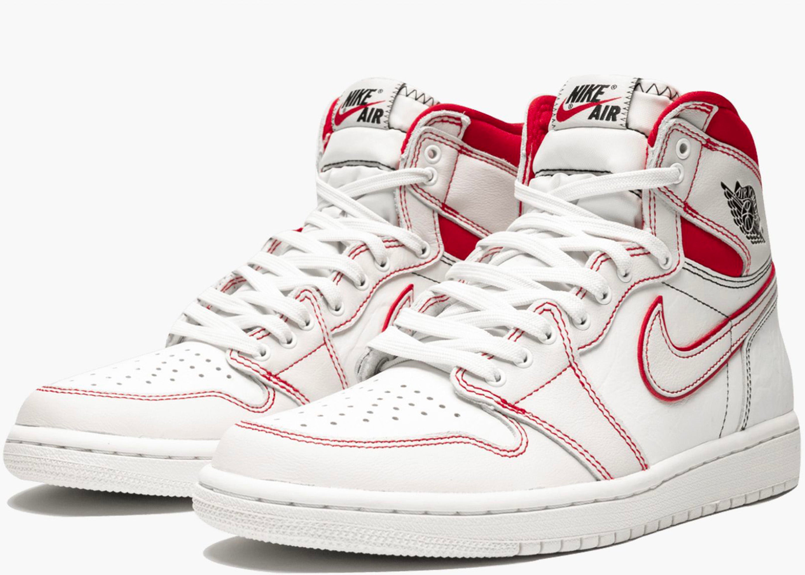 NIKE AIR JORDAN 1 RETRO HIGH PHANTOM GYM RED 555088-160 HYPE CLOTHINGA LIMITED EDITION    