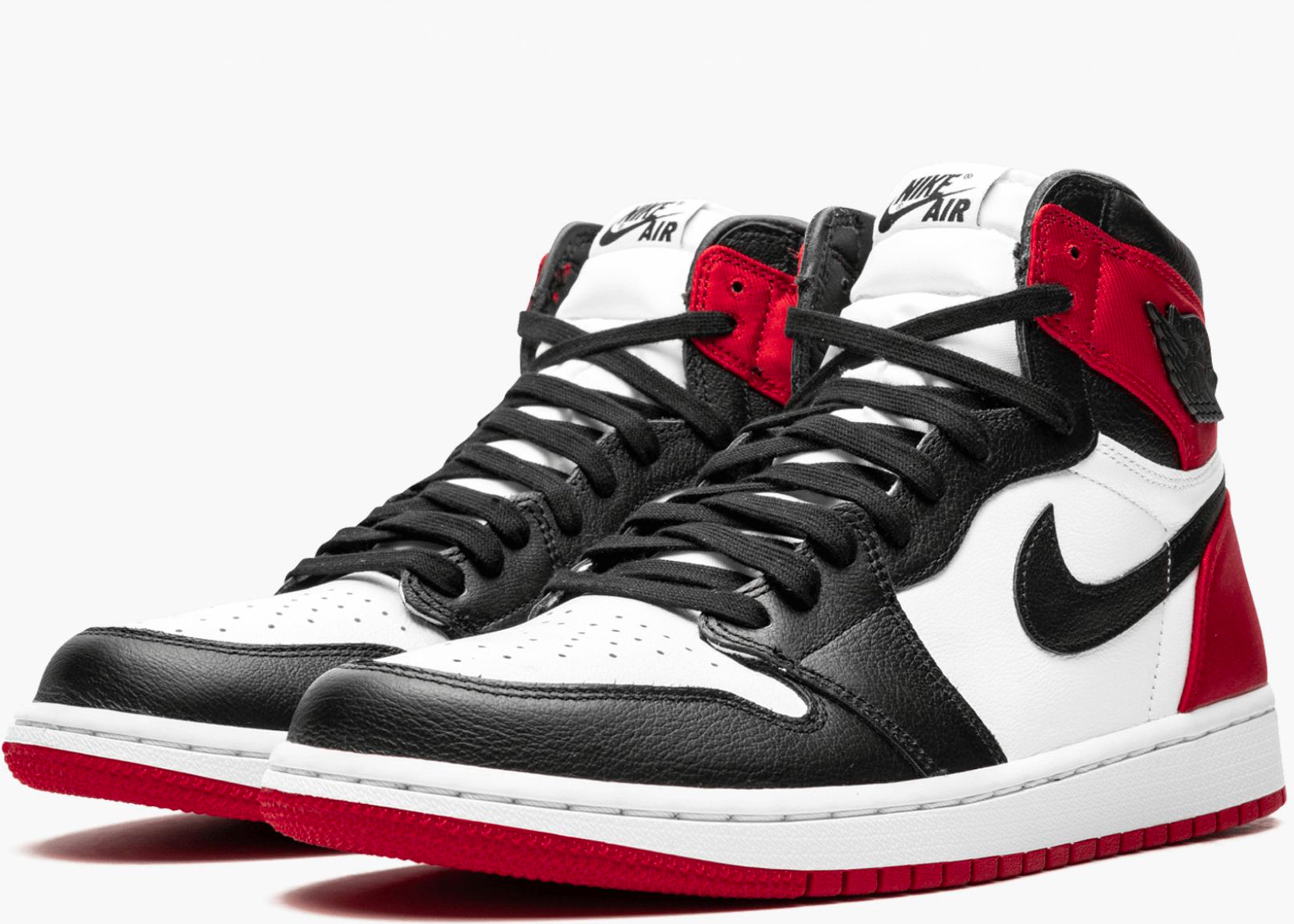 NIKE AIR JORDAN 1 RETRO HIGH SATIN BLACK TOE W CD0461-016 HYPE CLOTHINGA LIMITED EDITION
