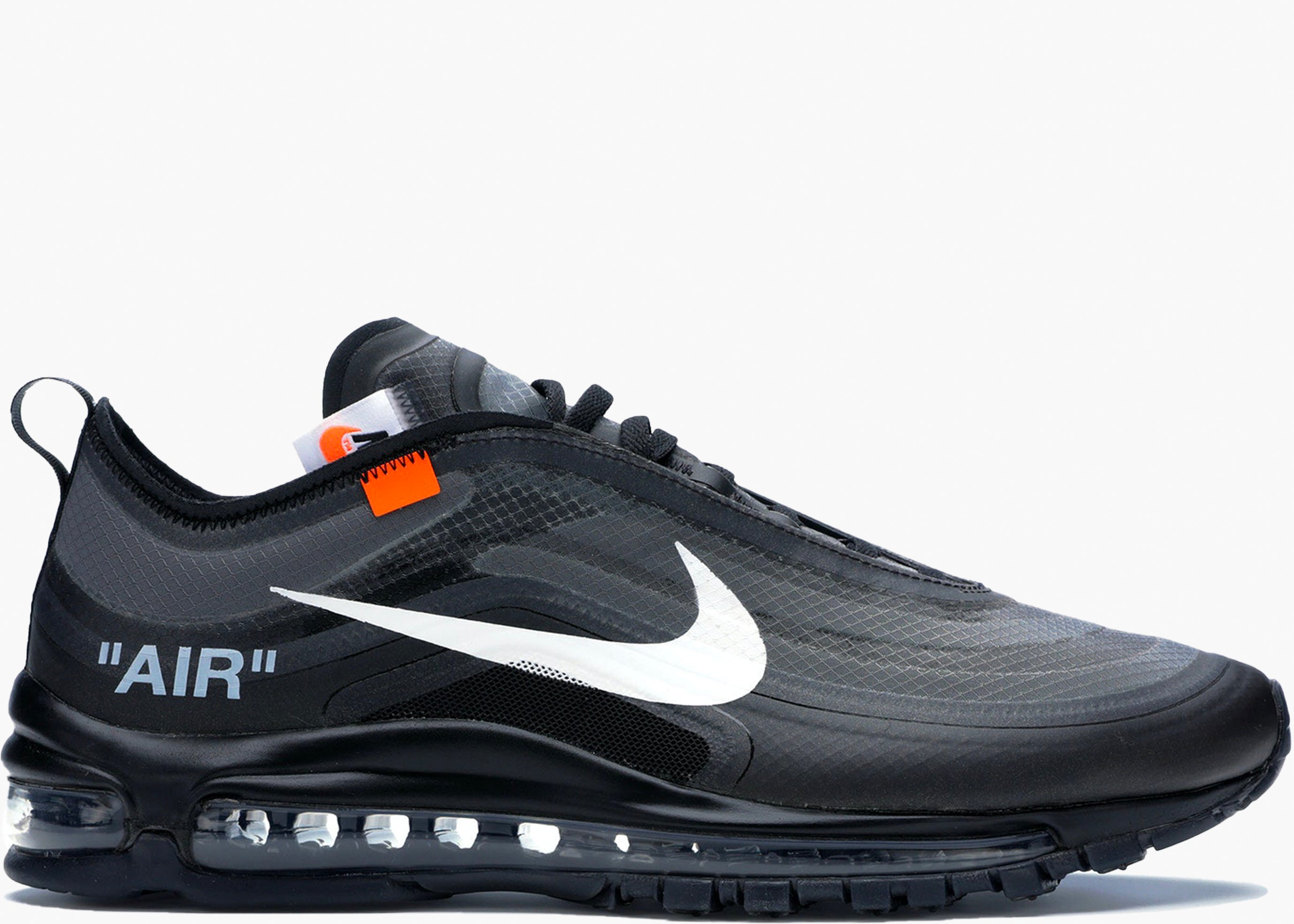 NIKE AIR MAX 97 OFF-WHITE BLACK AJ4585-001 HYPE CLOTHINGA LIMITED EDITION