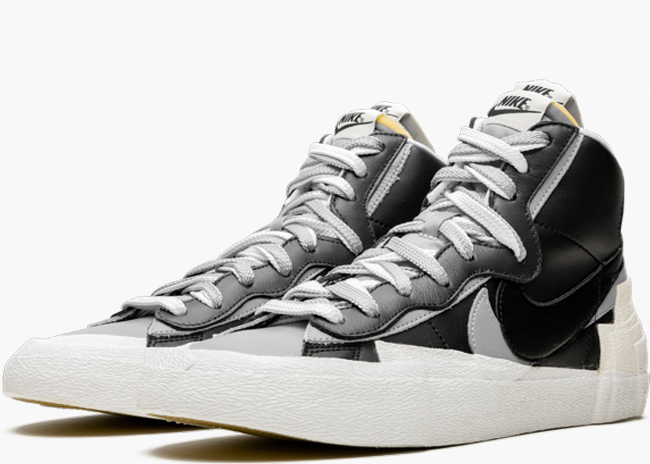 NIKE BLAZER MID X SACAI BLACK/GREY BV0072-002 HYPE CLOTHINGA LIMITED EDITION