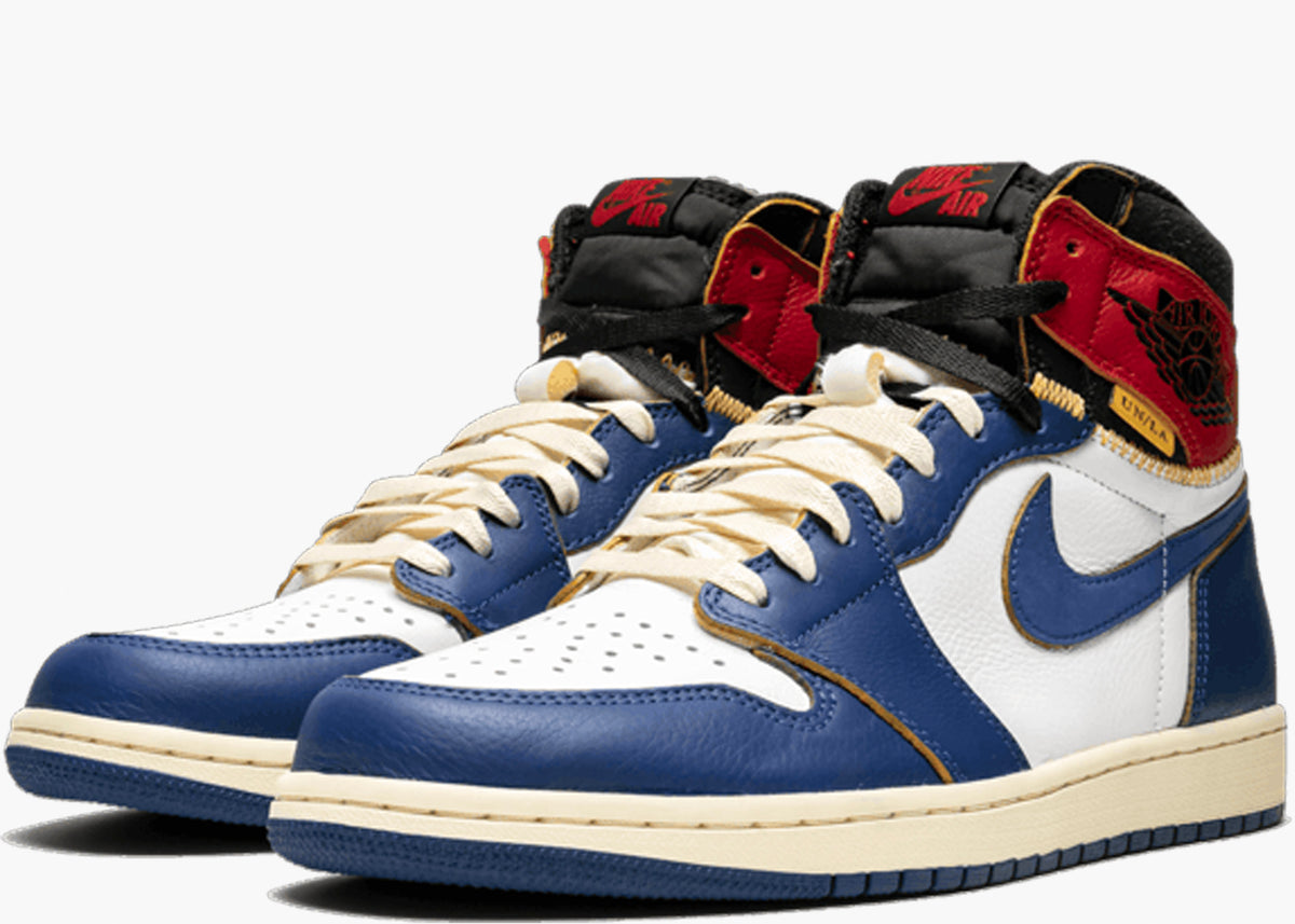NIKE JORDAN 1 RETRO HIGH UNION LOS ANGELES BLUE TOE BV1300-146 HYPE CLOTHINGA LIMITED EDITION