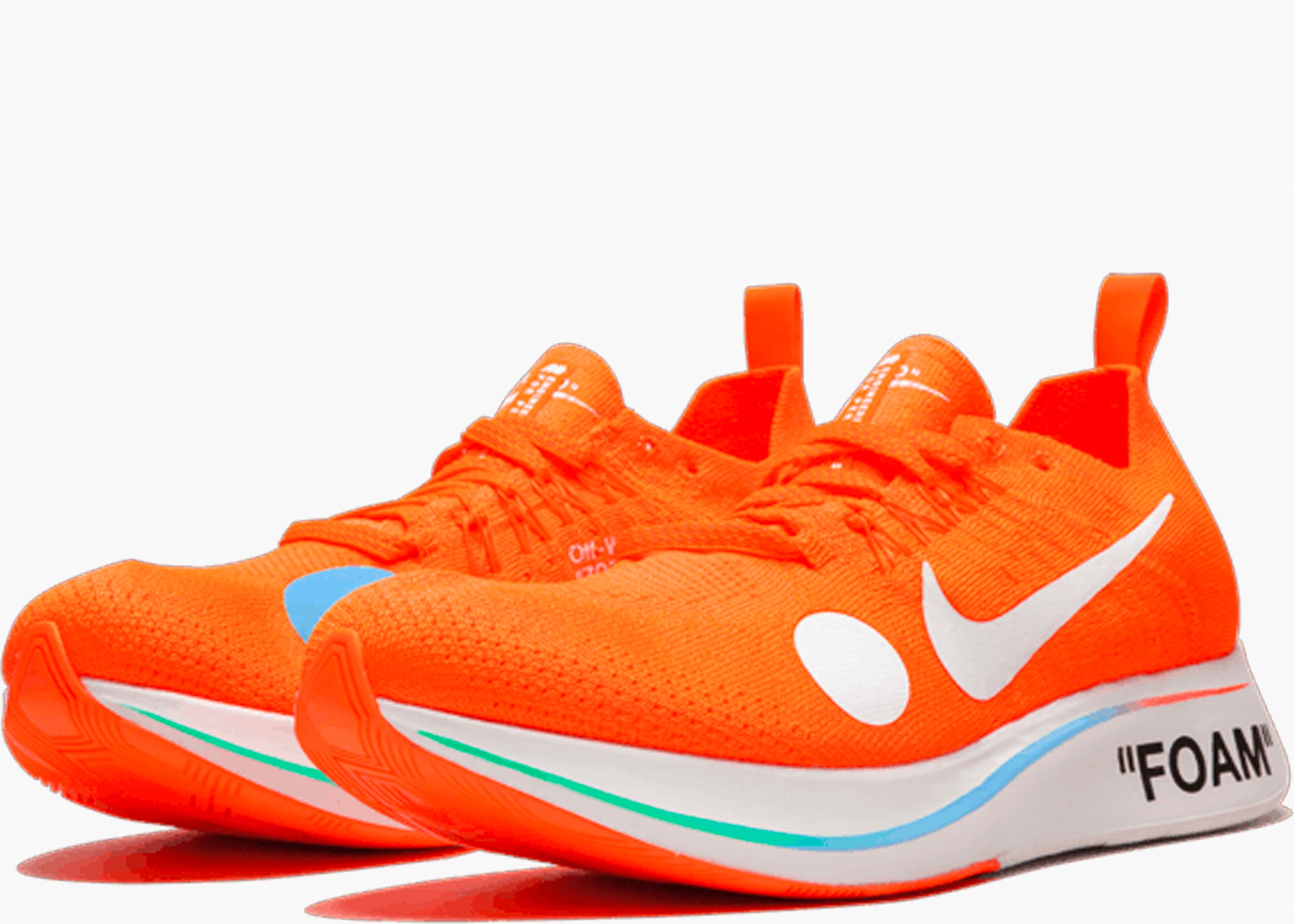 NIKE ZOOM FLY MERCURIAL FK OFF-WHITE ORANGE AO2115-800 HYPE CLOTHINGA LIMITED EDITION