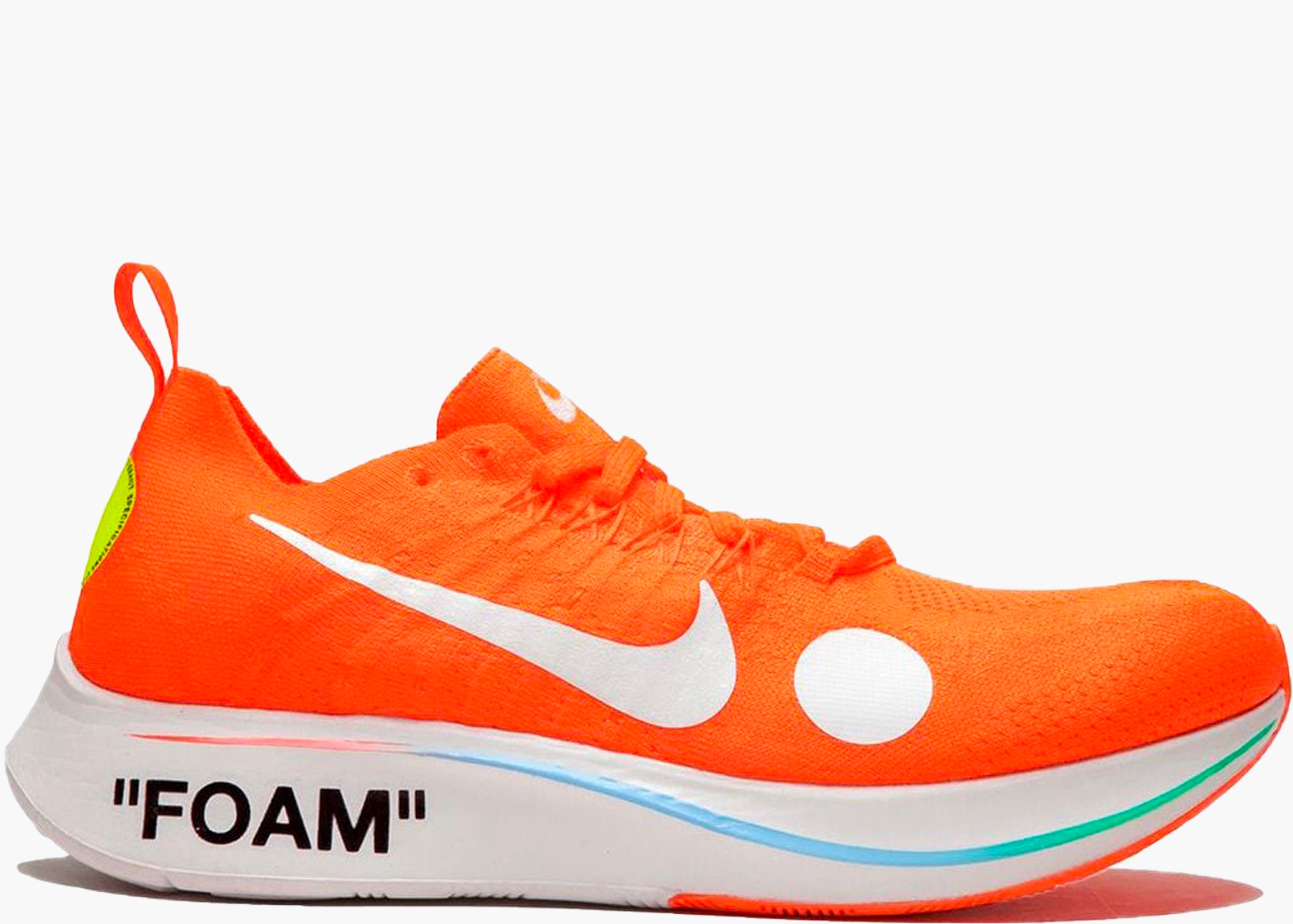 NIKE ZOOM FLY MERCURIAL FK OFF-WHITE ORANGE AO2115-800 HYPE CLOTHINGA LIMITED EDITION