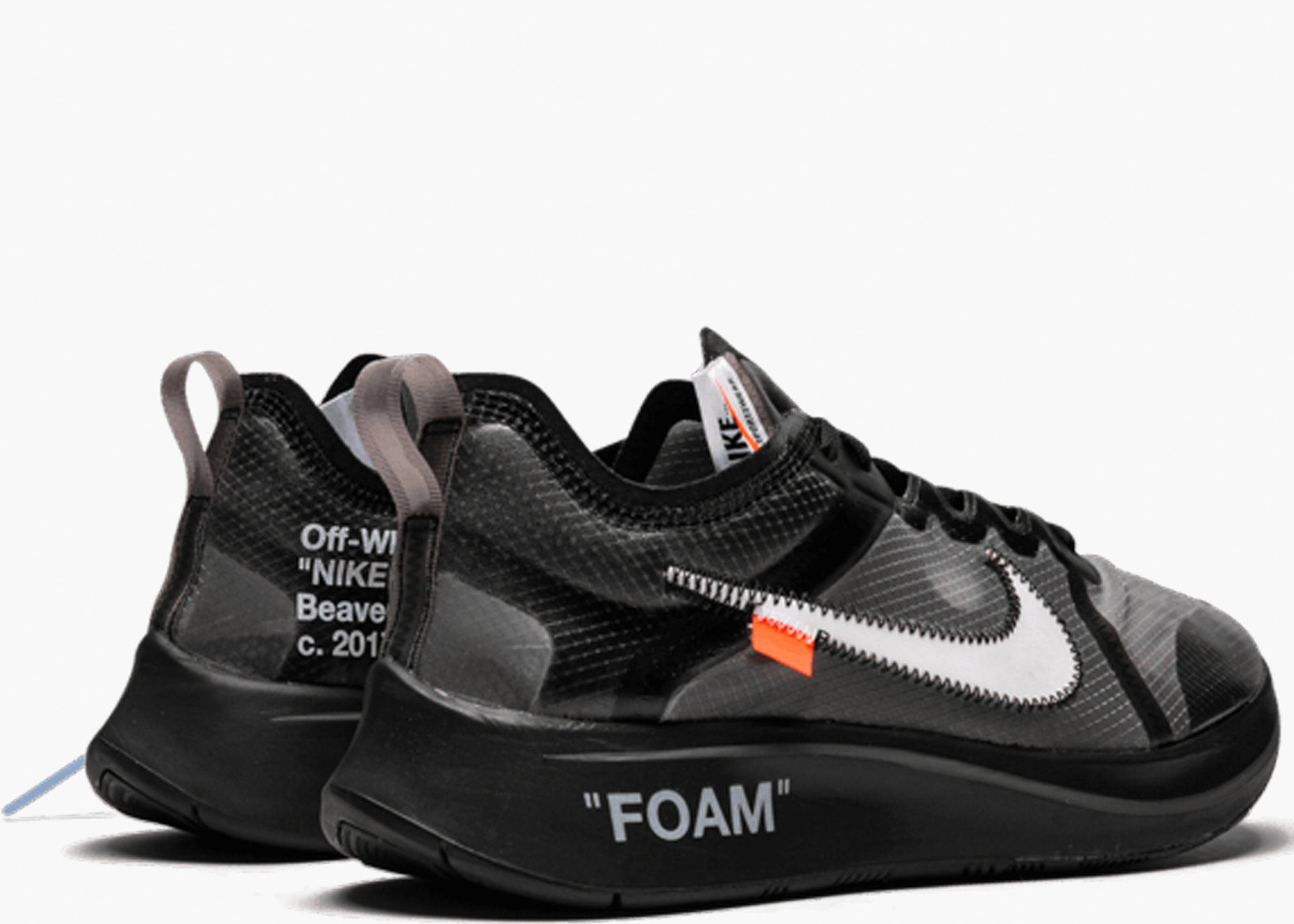 NIKE ZOOM FLY X OFF-WHITE BLACK AJ4588-001 HYPE CLOTHINGA LIMITED EDITION