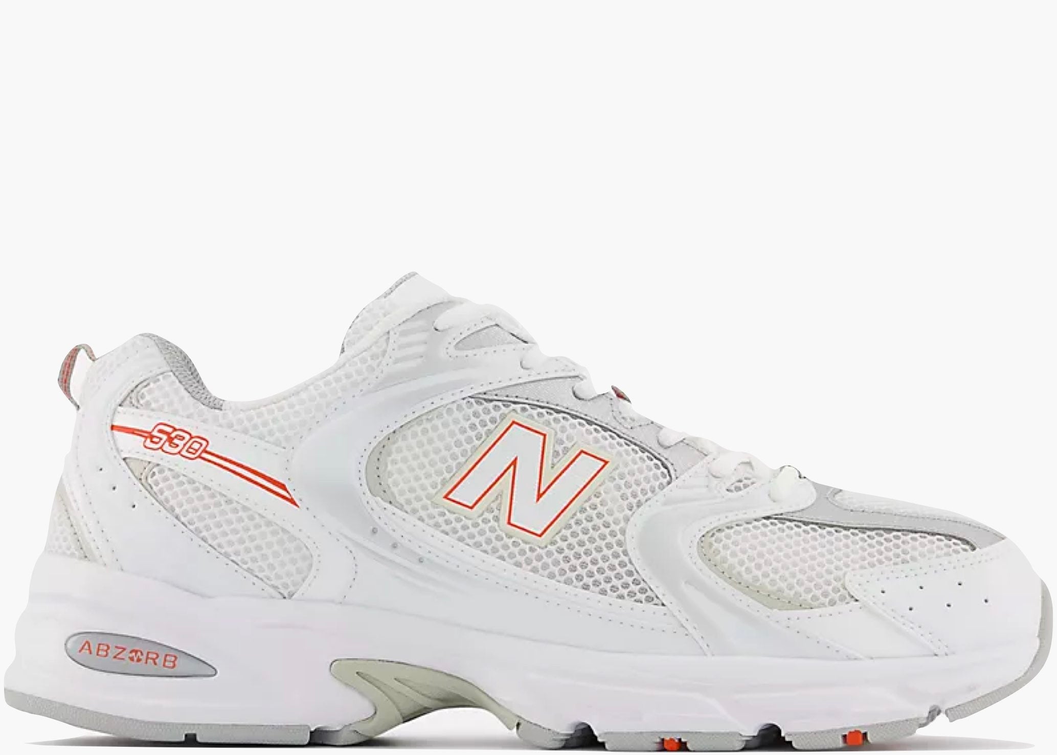 New Balance 530 White Silver Retro Orange Hype Clothinga Limited Edition