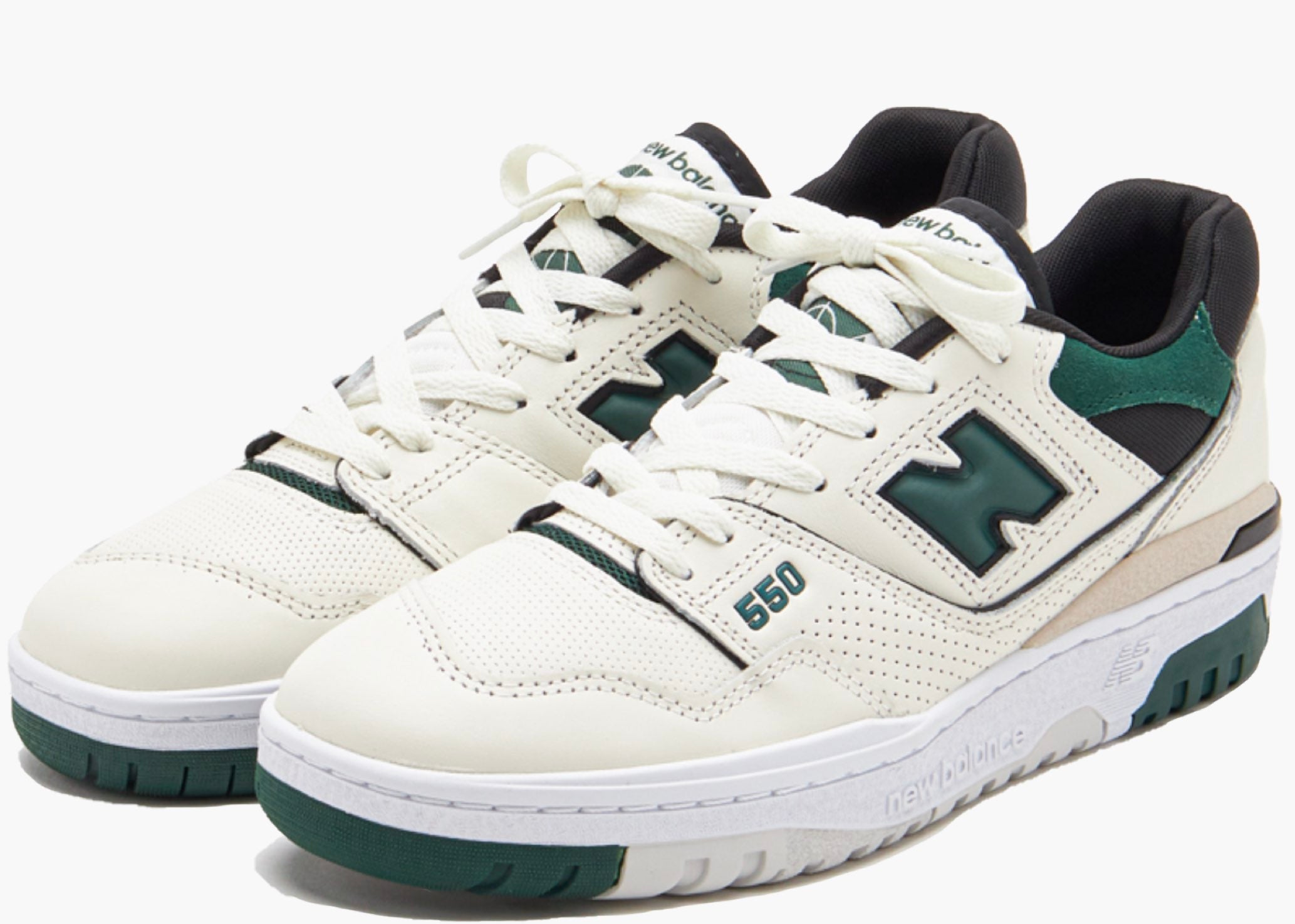New Balance 550 Sea Salt Pine Green Hype Clothinga Limited Edition