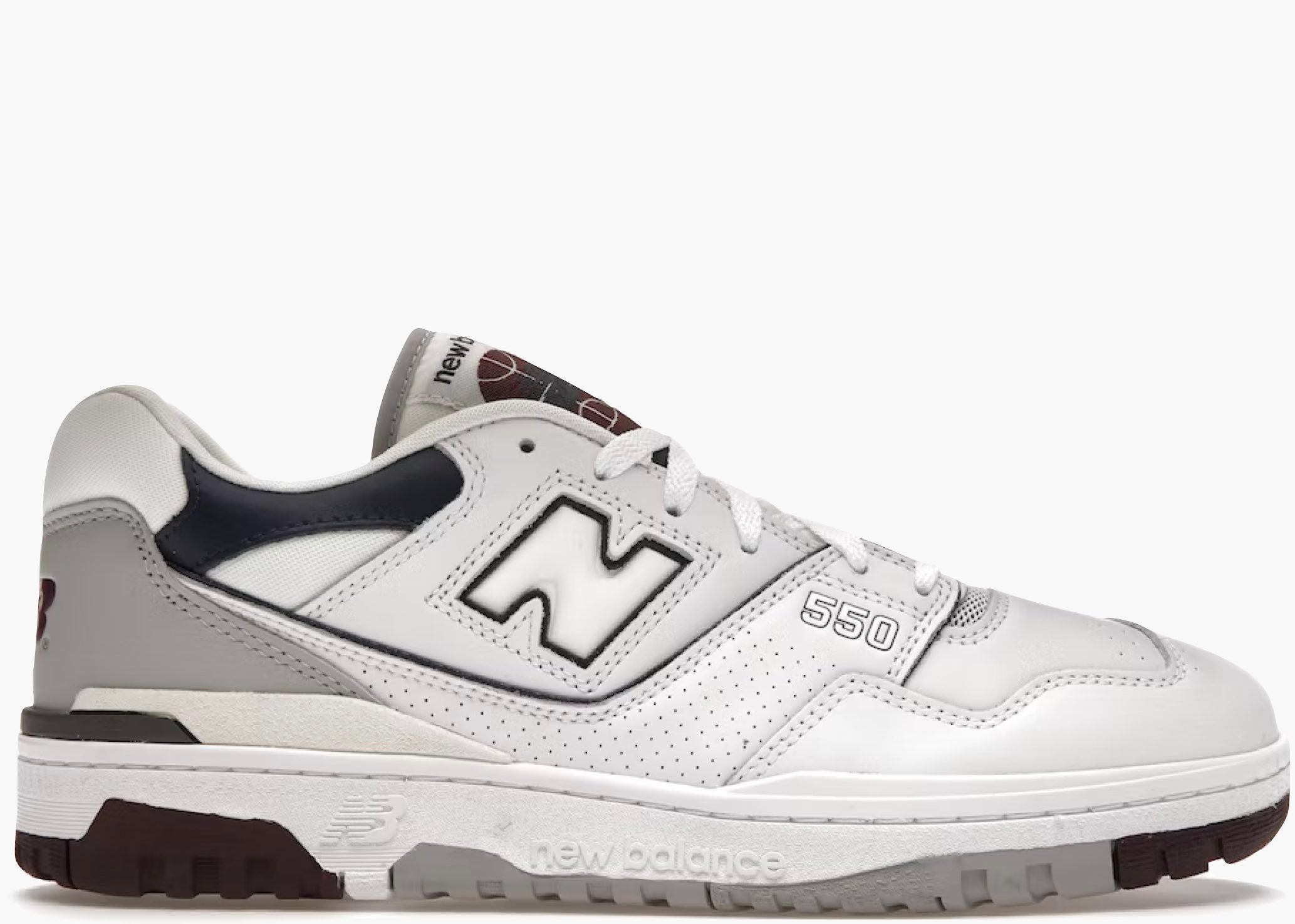 New Balance 550 White Natural Indigo Burgundy Hype Clothinga Limited Edition