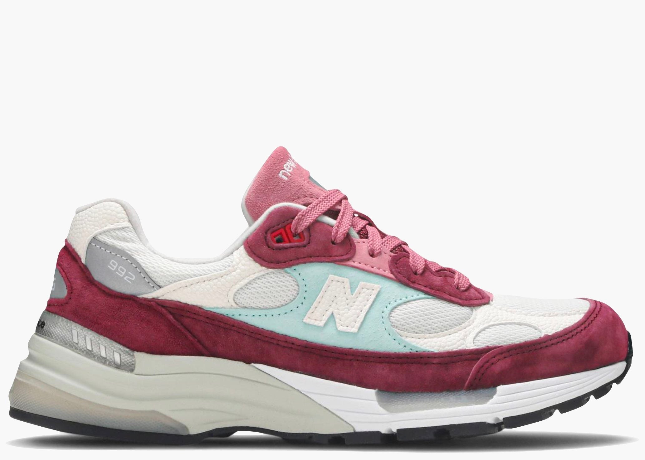 New Balance 992 Kith Kithmas Burgundy White M992KB Hype Clothinga