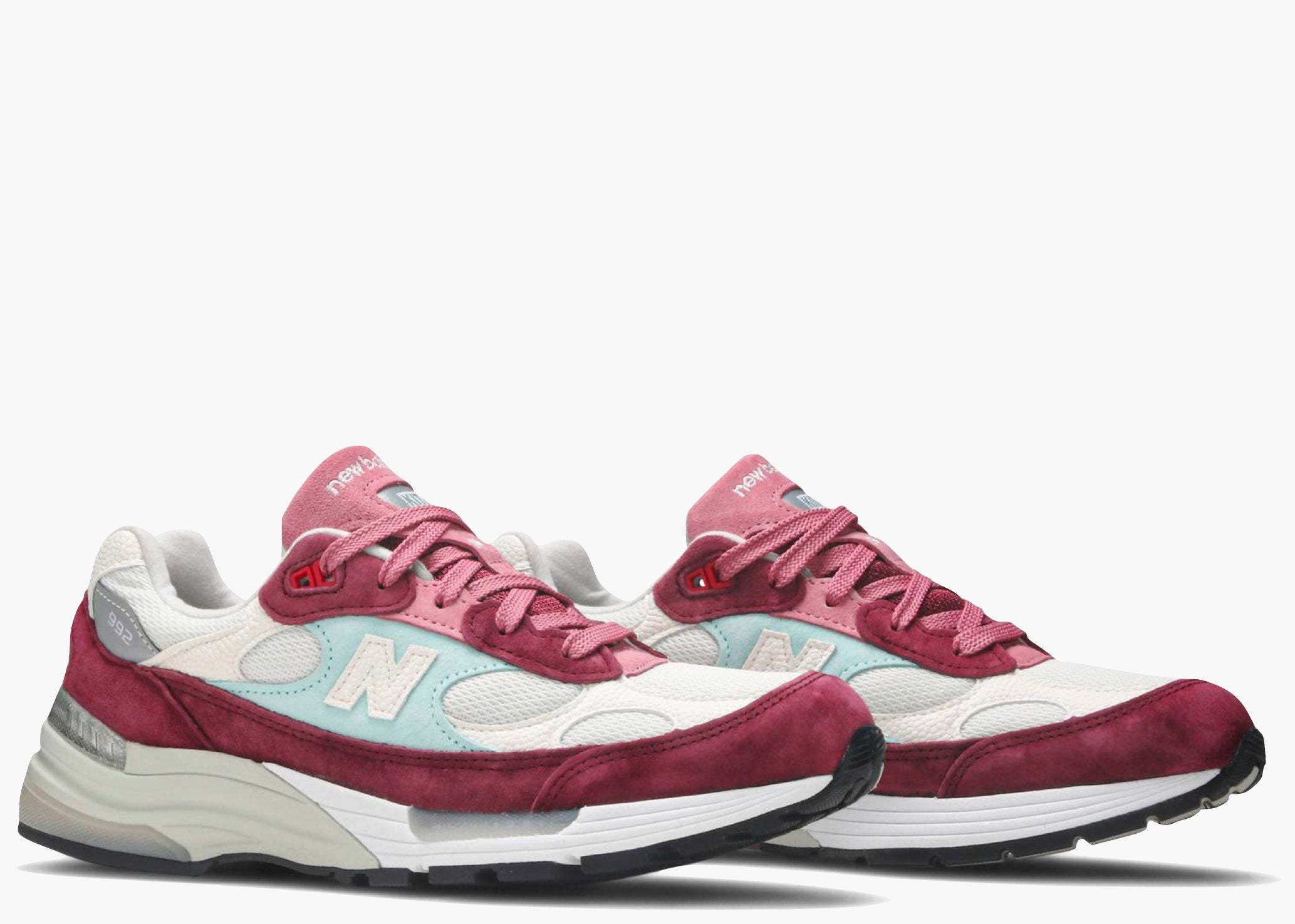 New Balance 992 Kith Kithmas Burgundy White M992KB Hype Clothinga