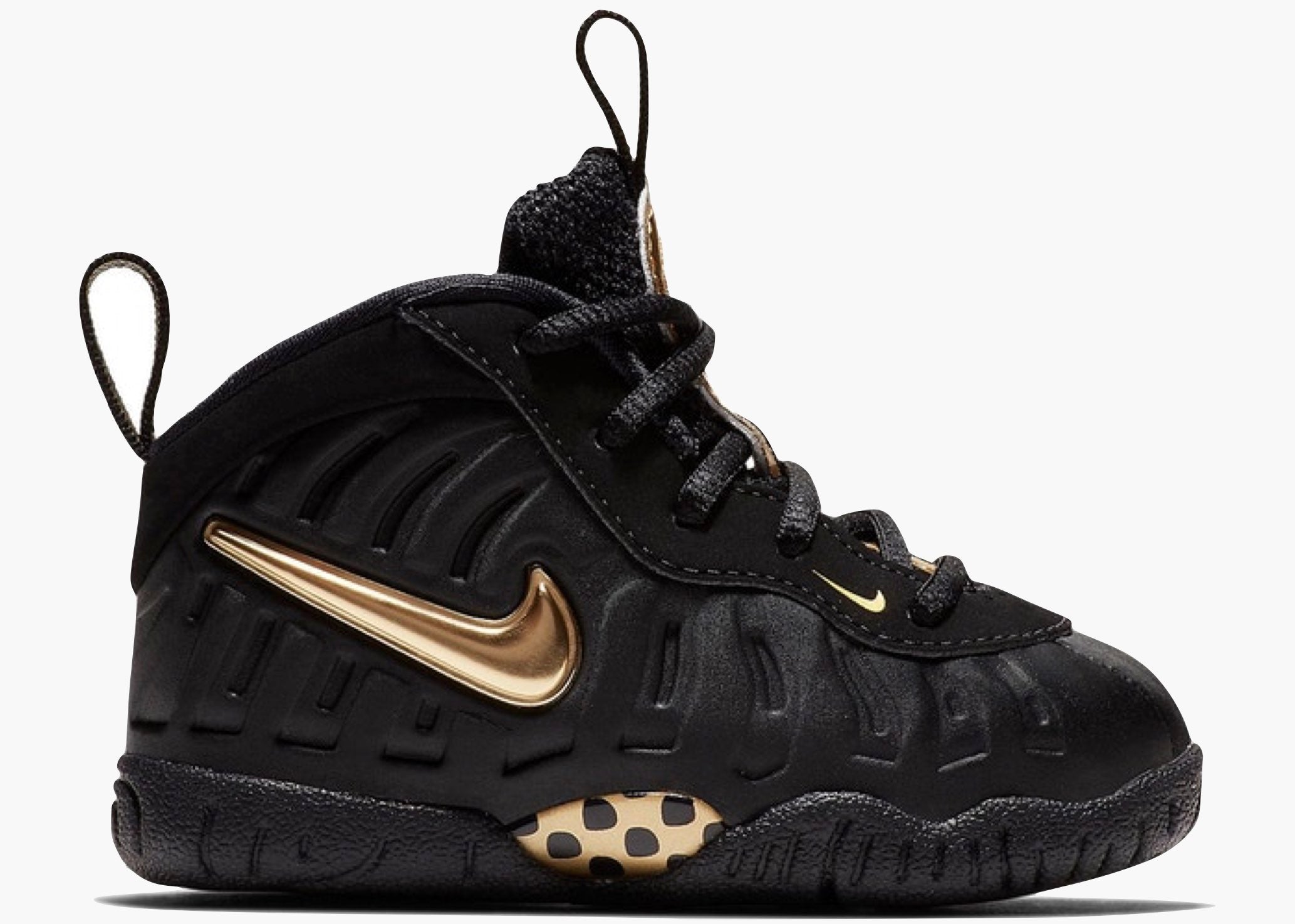 Nike Air Foamposite Pro Black Metallic Gold (TD) 843769-010 Hype Clothinga