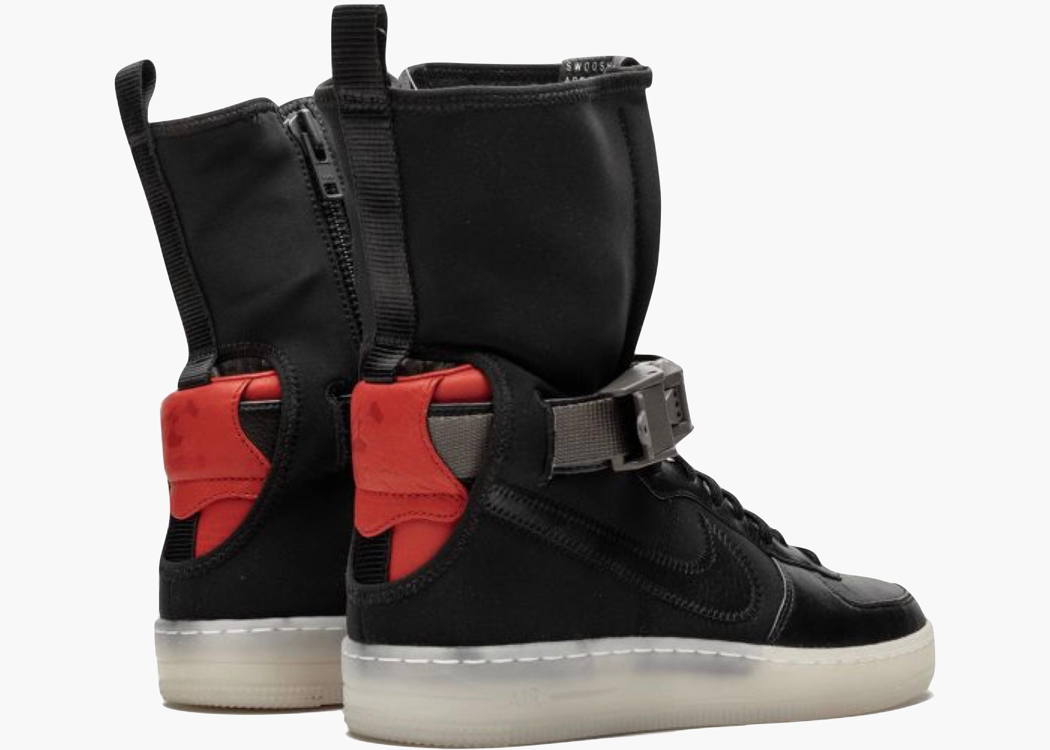 Nike Air Force 1 Downtown Acronym Black Crimson 649941-006 Hype Clothinga