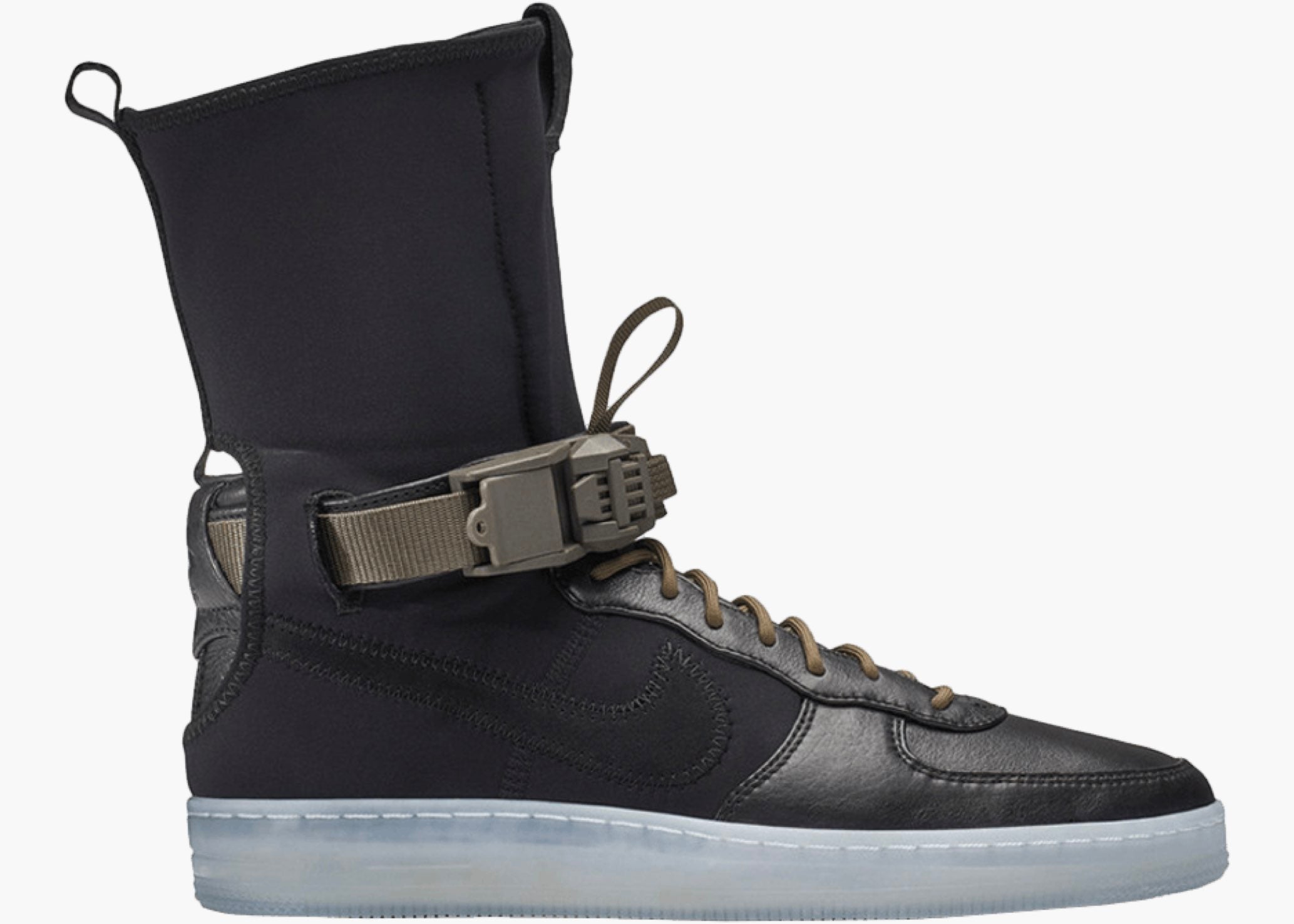 Nike Air Force 1 Downtown Acronym Black Olive 649941-003 Hype Clothinga