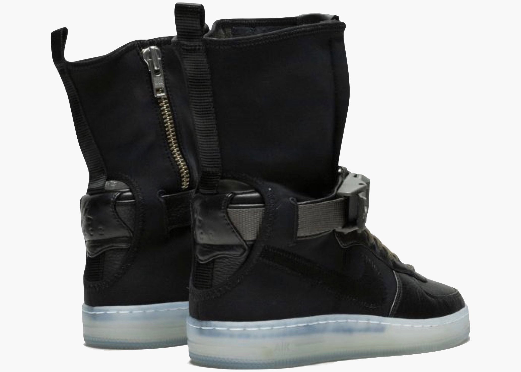 Nike Air Force 1 Downtown Acronym Black Olive 649941-003 Hype Clothinga