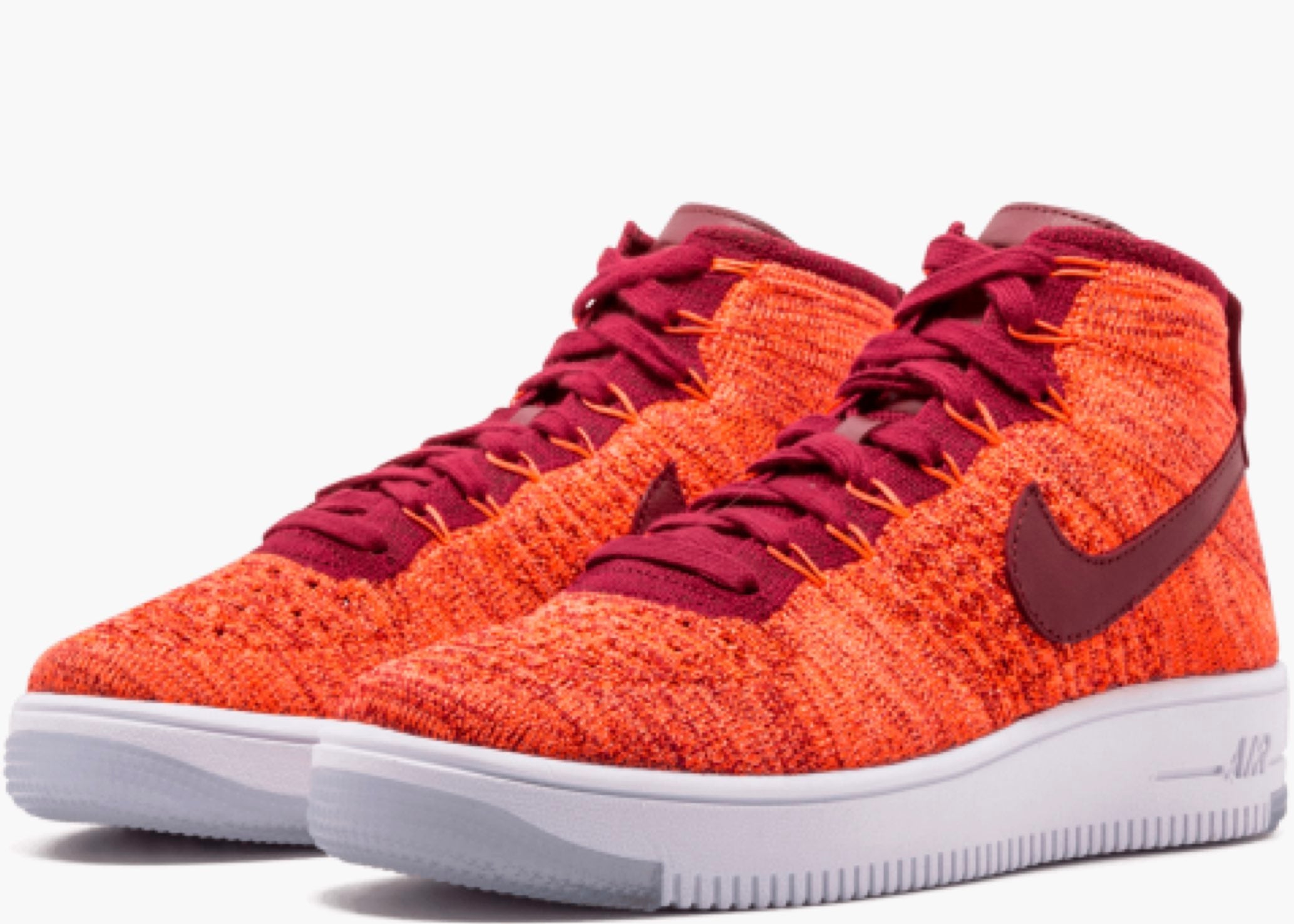 Nike Air Force 1 Flyknit Total Crimson Team Red (w) 818018-800 Hype Clothinga