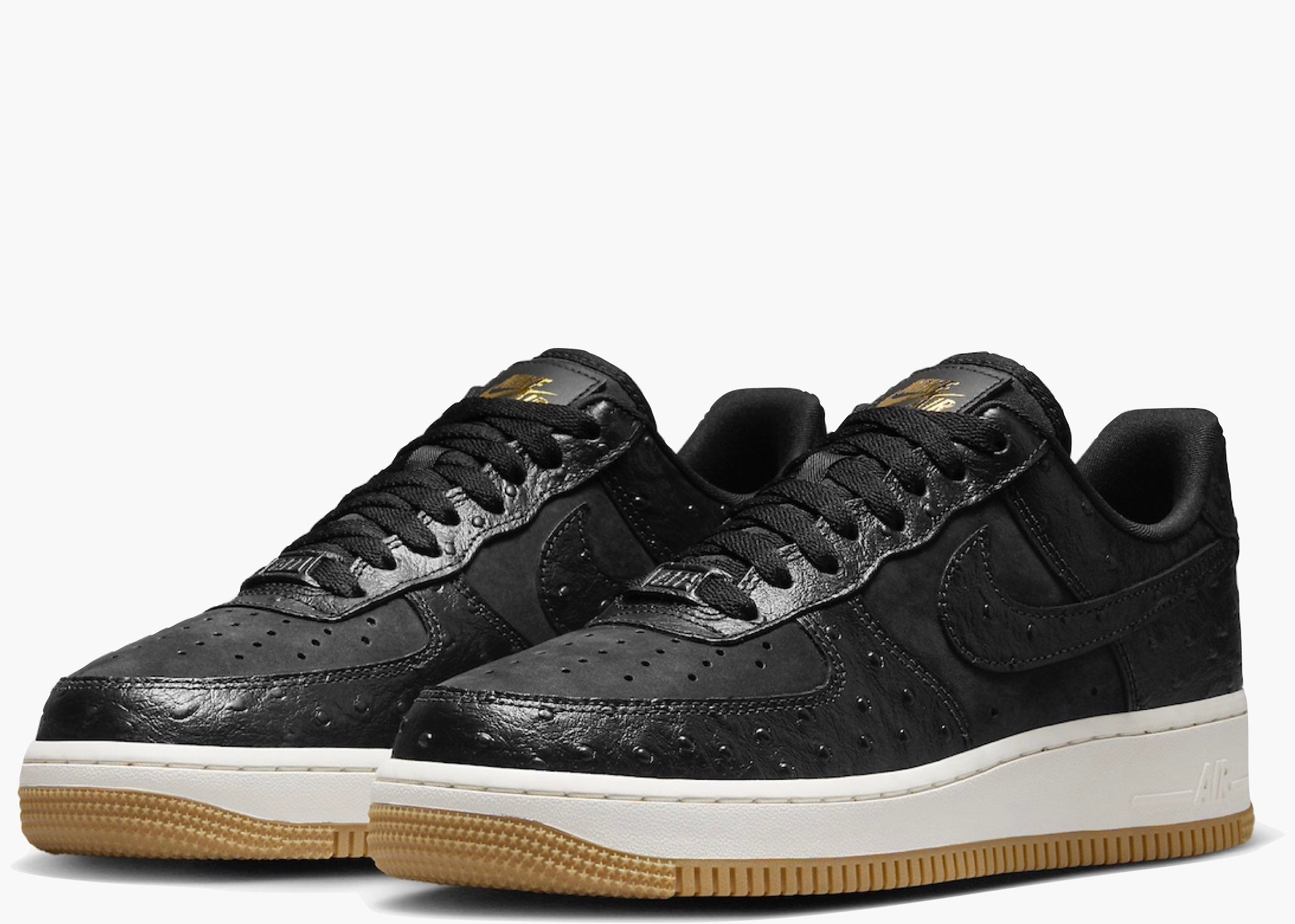 Nike Air Force 1 Low '07 Black Ostrich Gum (W) DZ2708-002 Hype Clothinga Limited Edition