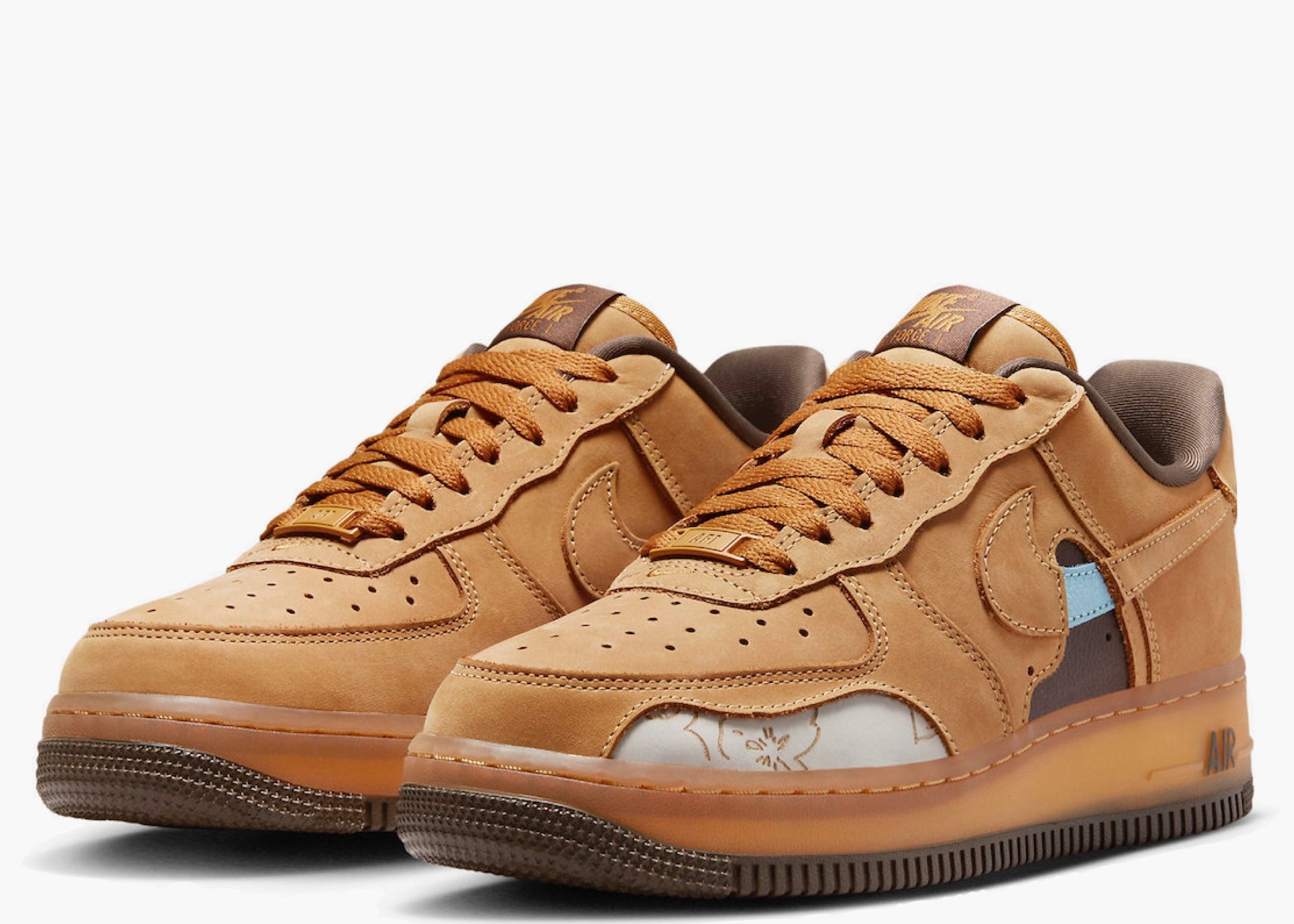Nike Air Force 1 Low '07 Cut Out Wheat (W) DQ7580-700 Hype Clothinga Limited Edition