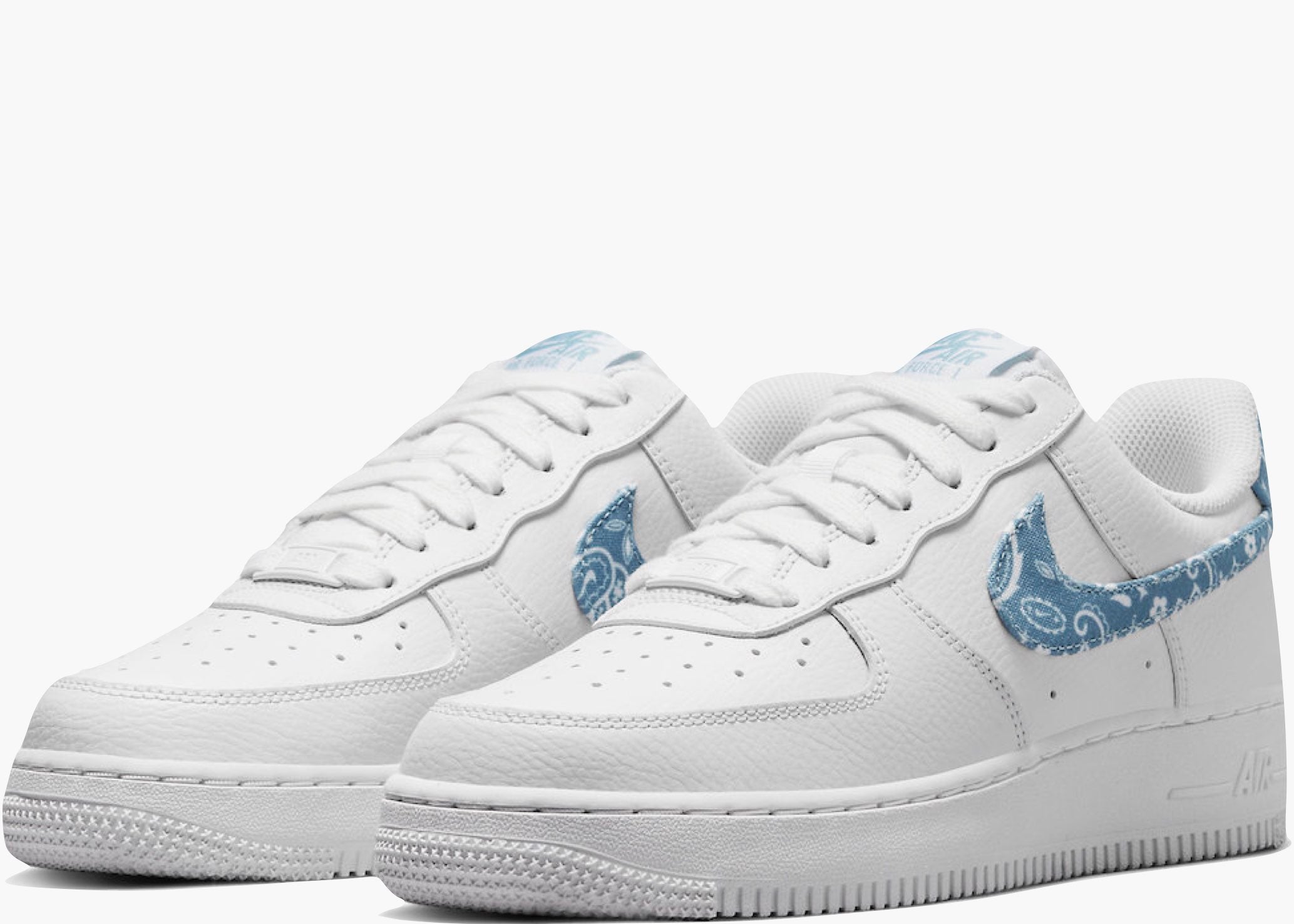 Nike Air Force 1 Low '07 Essential White Worn Blue Paisley (W) Hype Clothinga Limited Edition