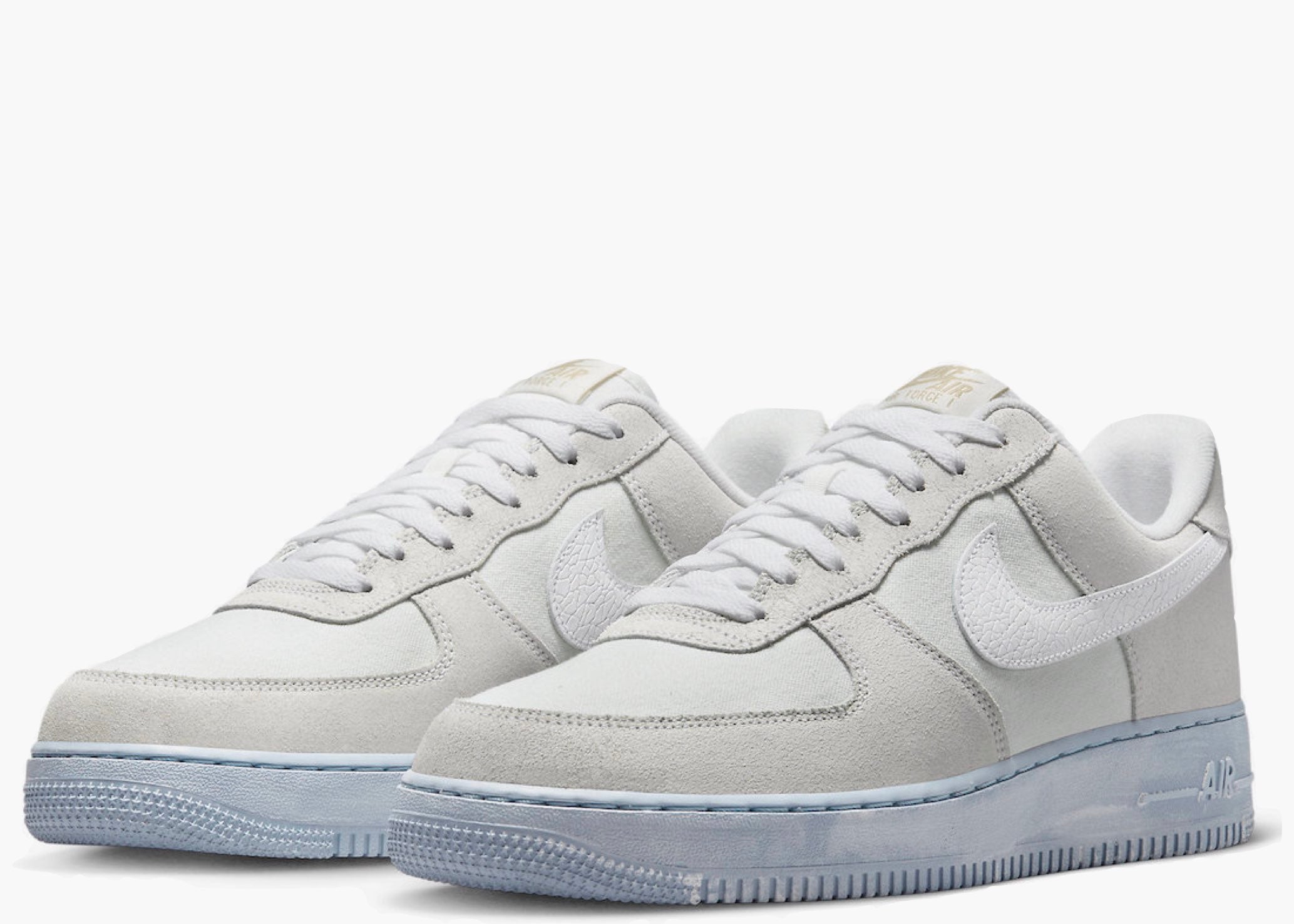 Nike Air Force 1 Low '07 LV8 EMB Summit White Blue Whisper DV0787-100 Hype Clothinga Limited Edition