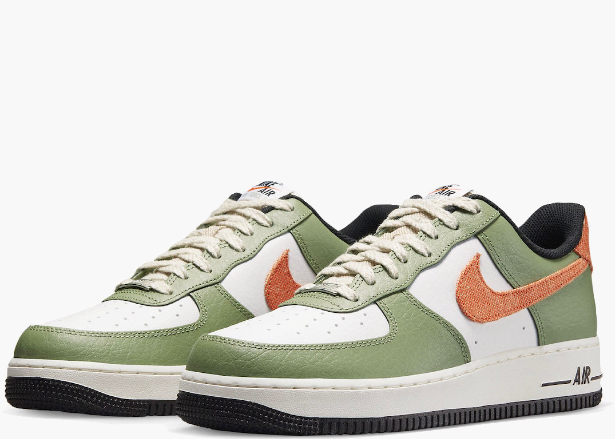 Nike Air Force 1 Low '07 Oil Green Orange  FD0758-386 Hype Clothinga Limited Edition