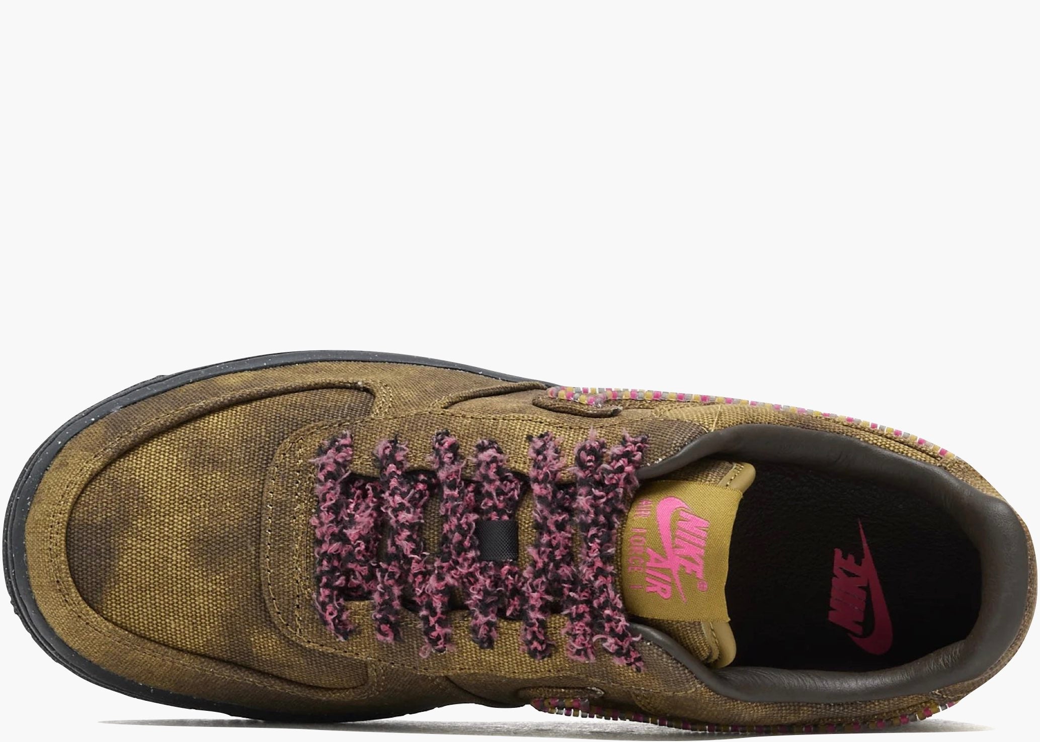 Nike Air Force 1 Low '07 QS Boucle Desert Moss Fierce Pink IO4474-300 Hype Clothinga Limited Edition