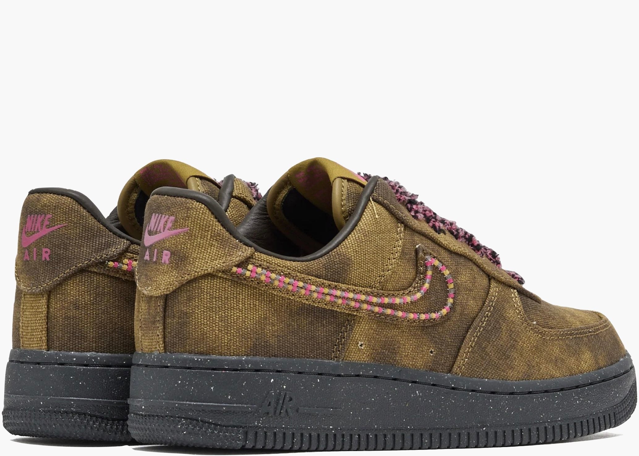 Nike Air Force 1 Low '07 QS Boucle Desert Moss Fierce Pink IO4474-300 Hype Clothinga Limited Edition