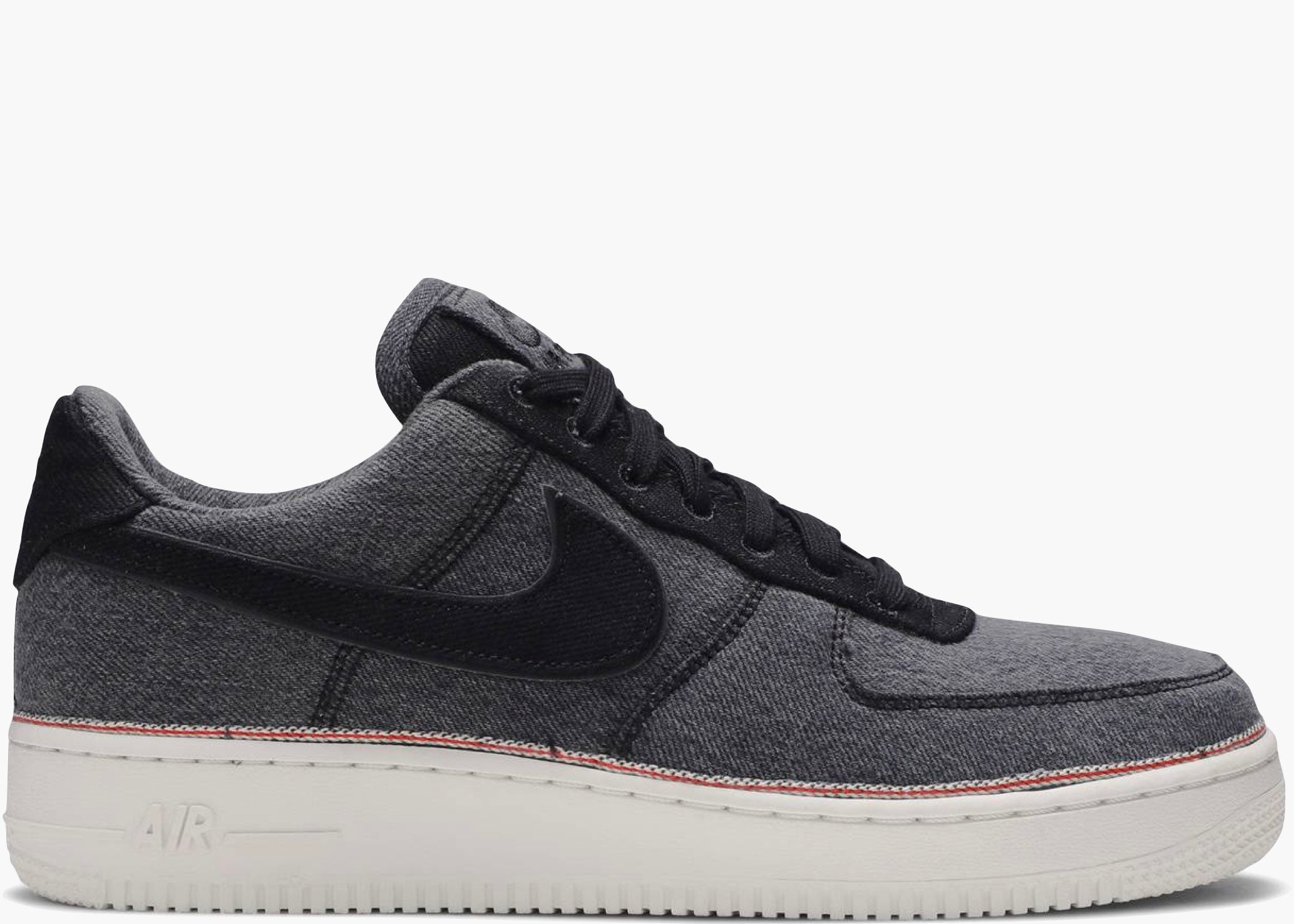 Nike Air Force 1 Low 3x1 Denim Black 905345-006 Hype Clothinga