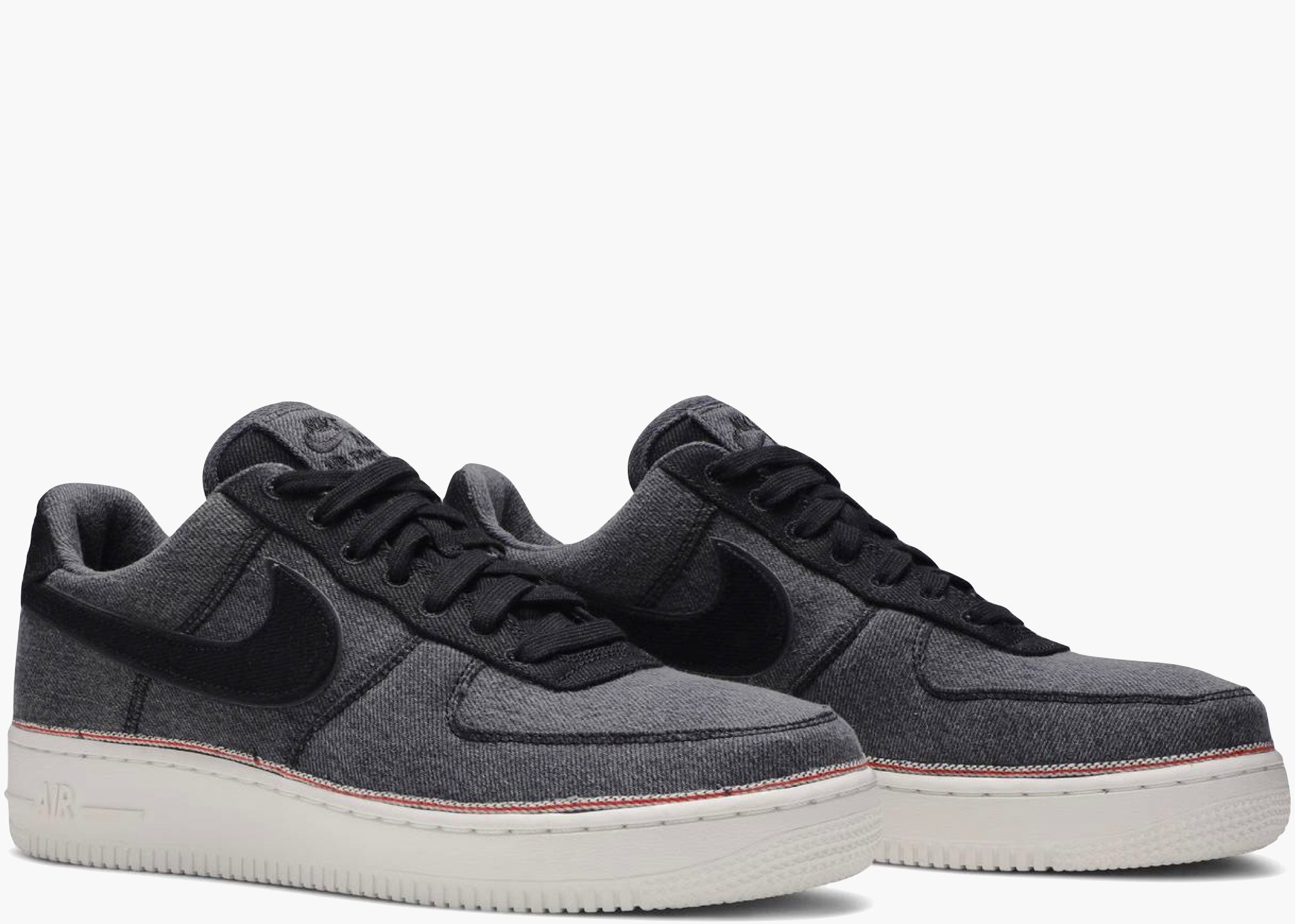 Nike Air Force 1 Low 3x1 Denim Black 905345-006 Hype Clothinga