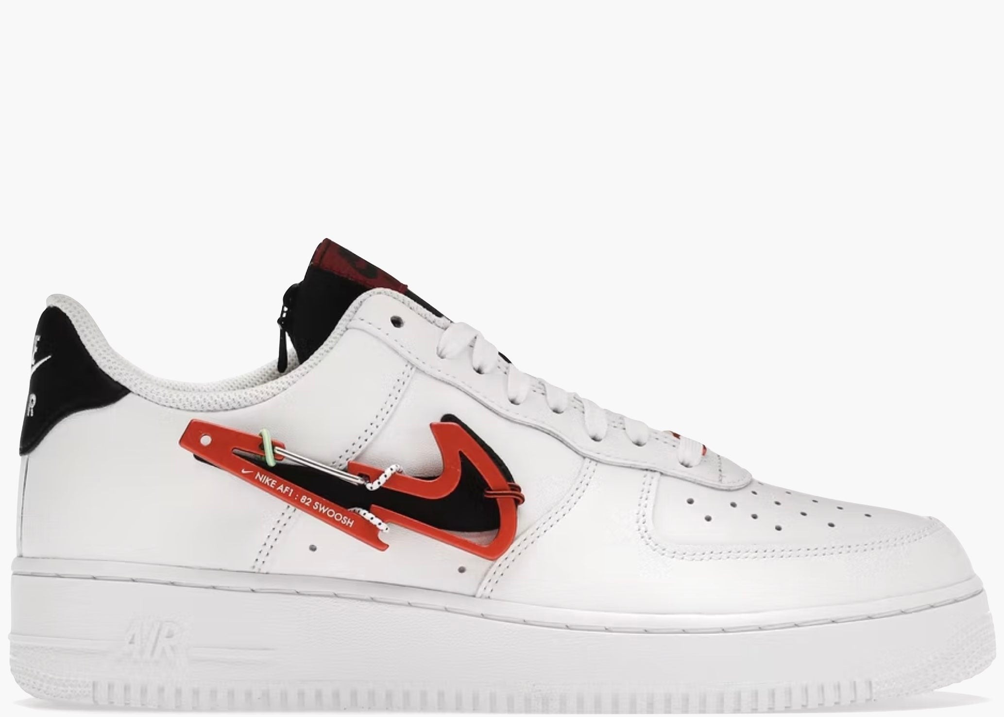 Nike Air Force 1 Low Carabiner Swoosh Red Hype Clothinga Limited Edition