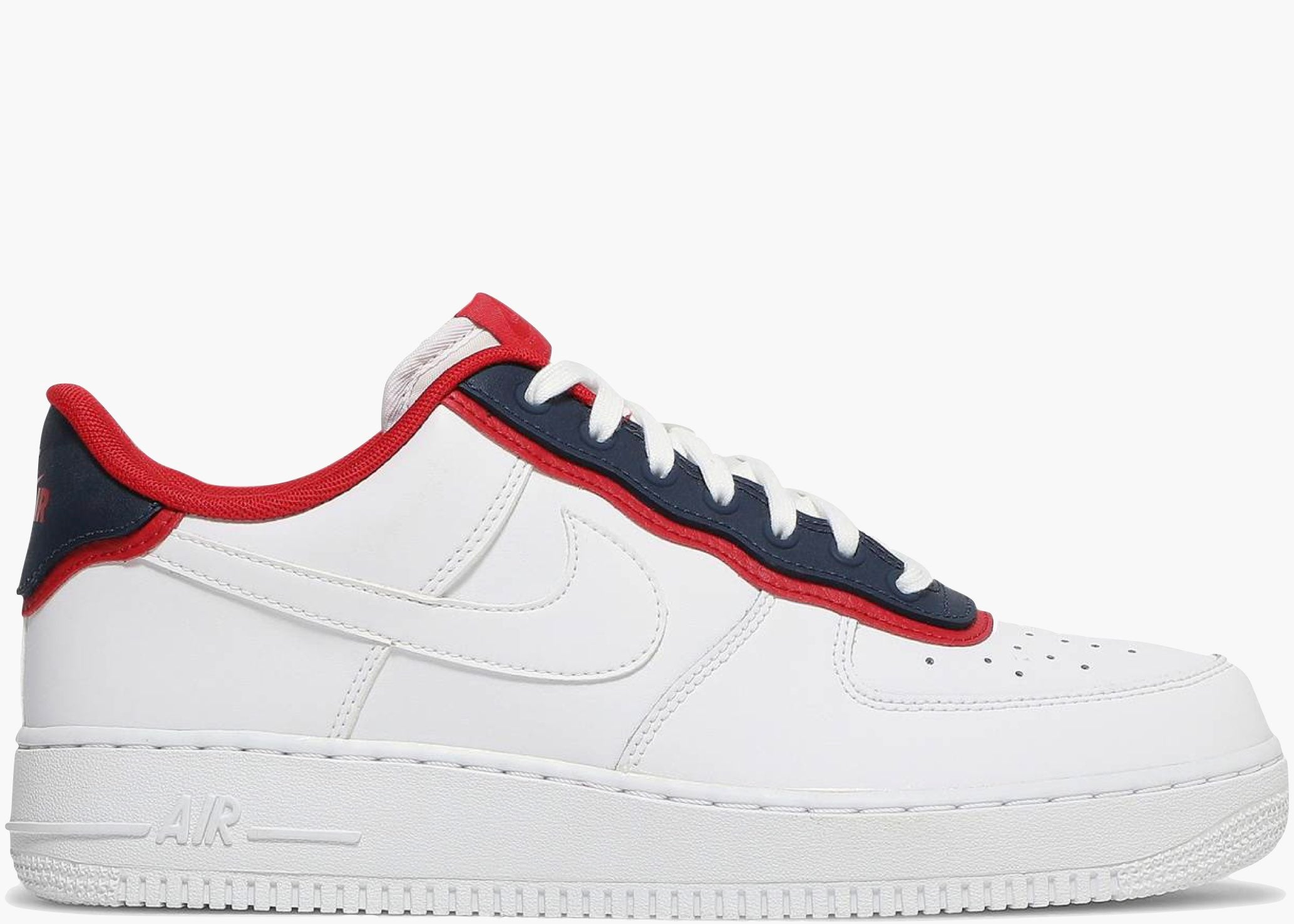 Nike Air Force 1 Low Double Layer White Obsidian Red AO2439-100 Hype Clothinga