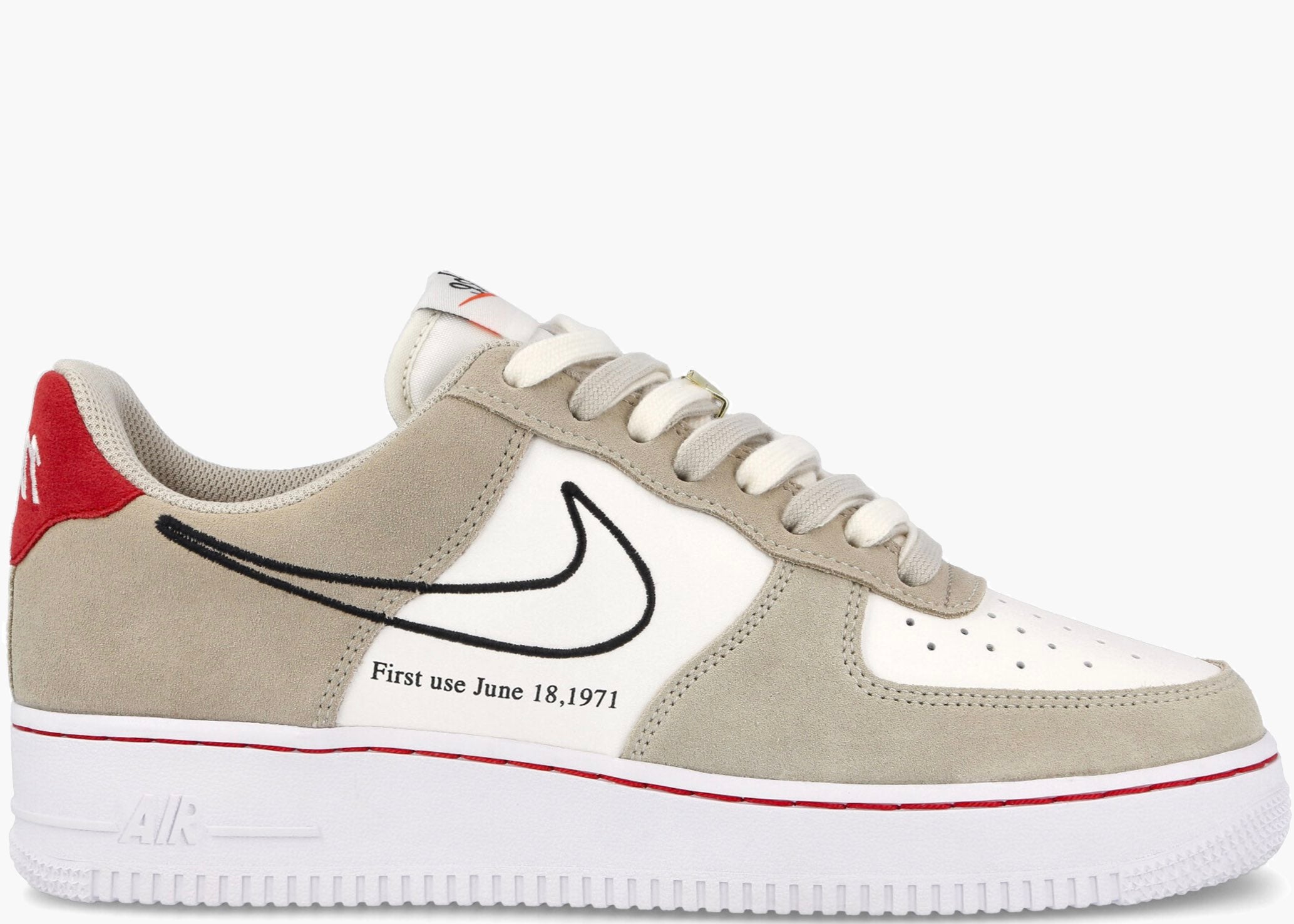 Nike Air Force 1 Low First Use Light Sail Red
