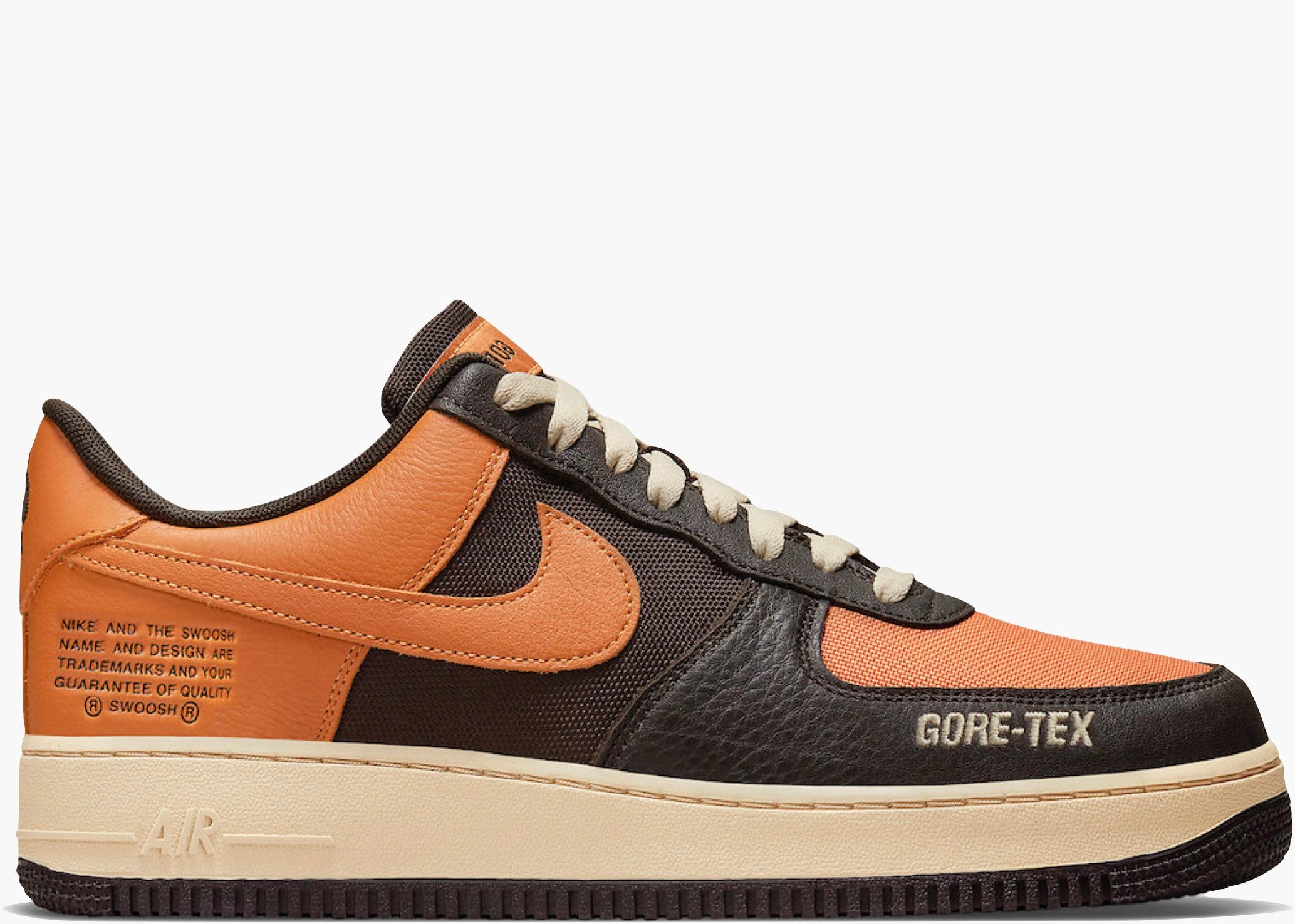 Nike Air Force 1 Low Gore-Tex Brown Orange Hype Clothinga Limited Edition