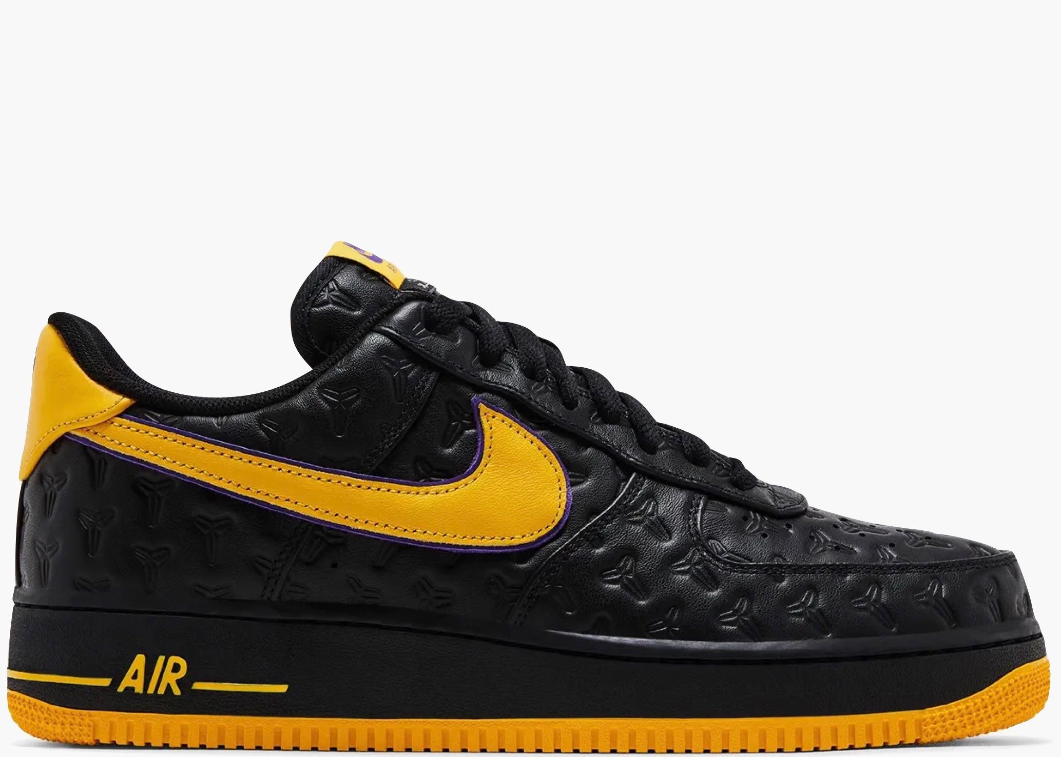 Nike Air Force 1 Low Kobe Bryant Lakers Away (Numbered Edition of 8000) HV5122-001 Hype Clothinga Limited Edition