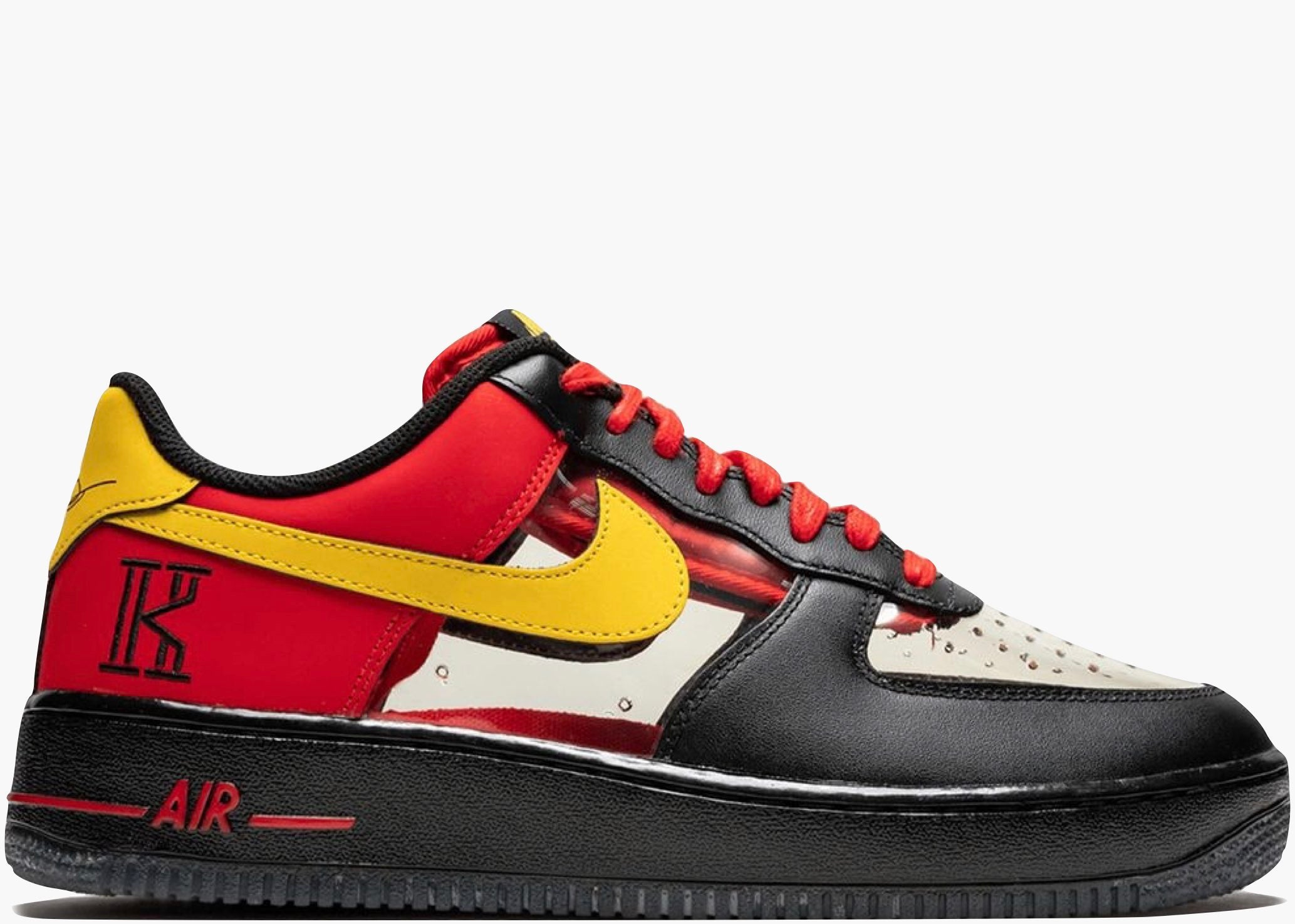 Nike Air Force 1 Low Kyrie Irving Black Red 687843-001 Hype Clothinga