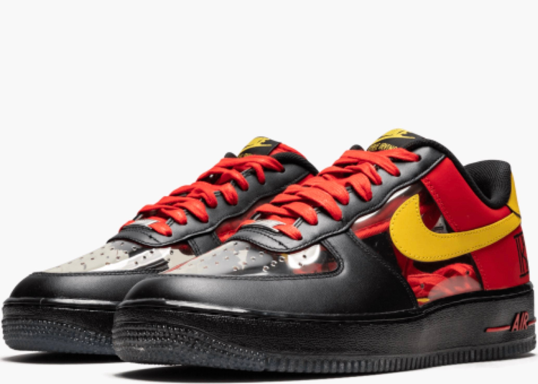 Nike Air Force 1 Low Kyrie Irving Black Red 687843-001 Hype Clothinga