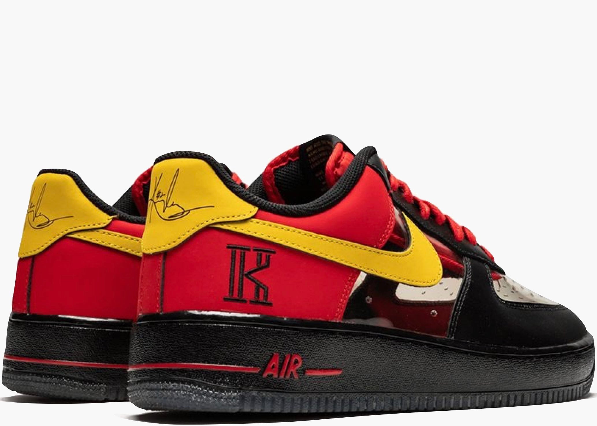 Nike Air Force 1 Low Kyrie Irving Black Red 687843-001 Hype Clothinga