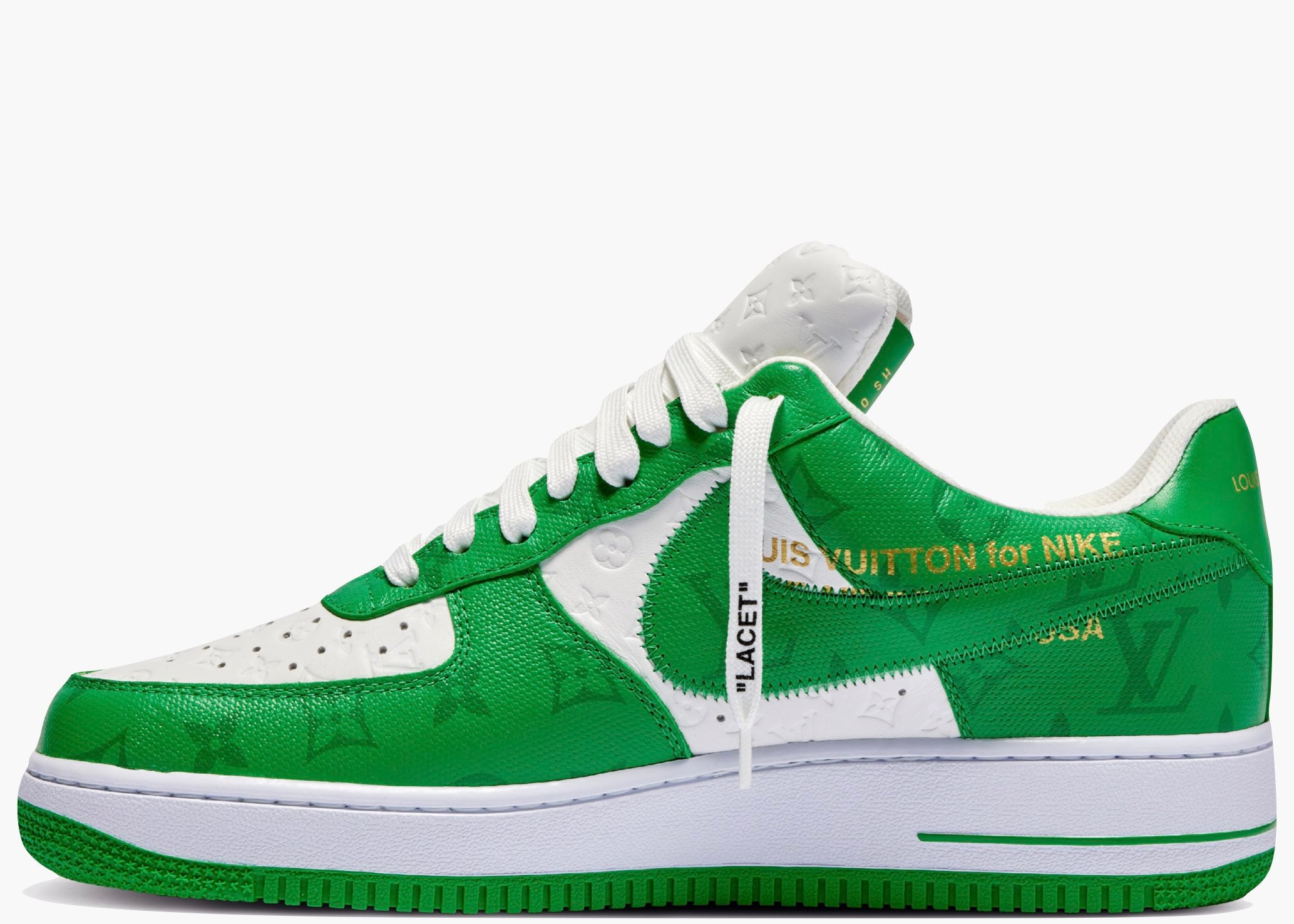 Nike Air Force 1 Low Louis Vuitton By Virgil Abloh Green | Hype Clothinga