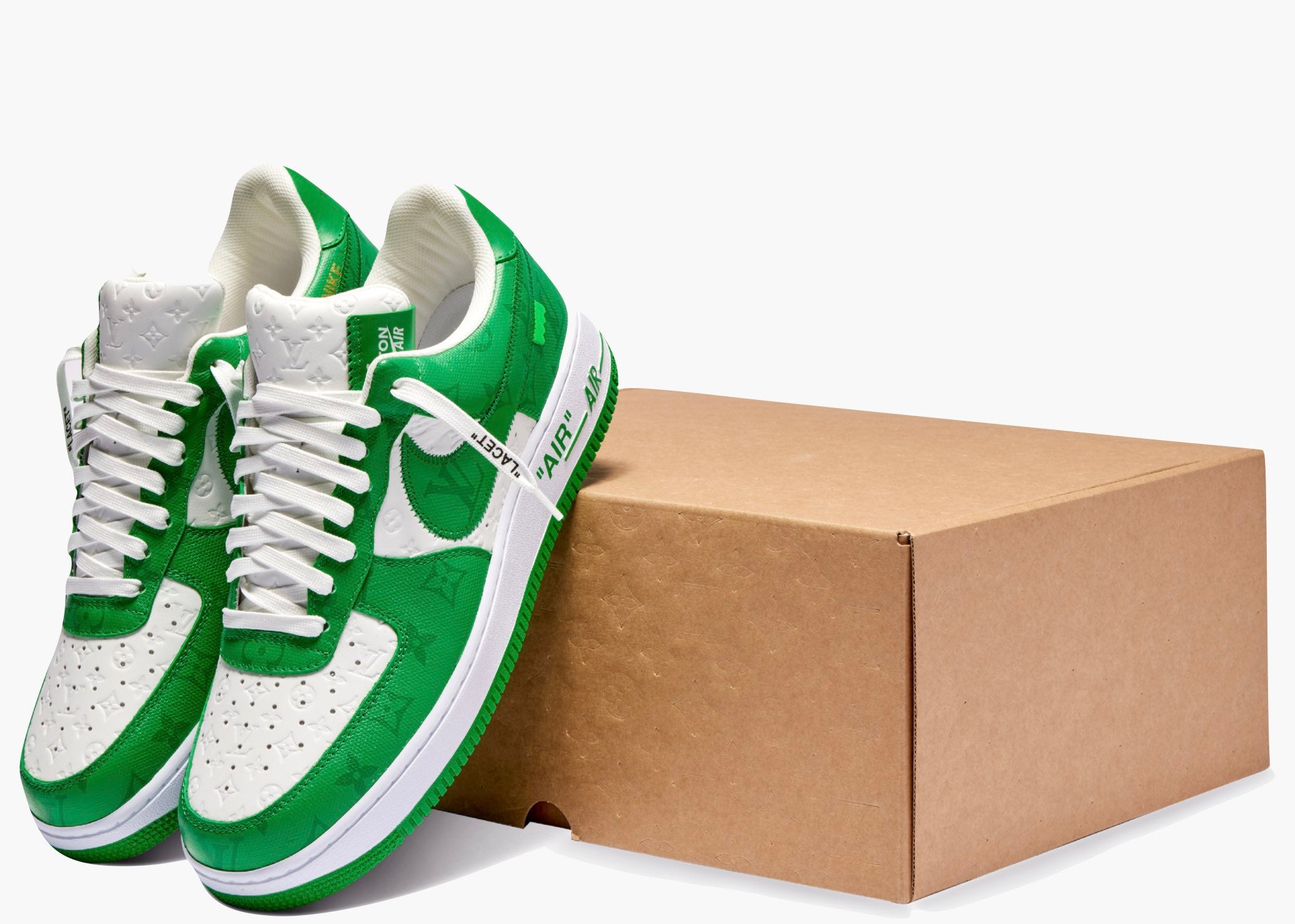 Nike Air Force 1 Low Louis Vuitton By Virgil Abloh Green | Hype Clothinga
