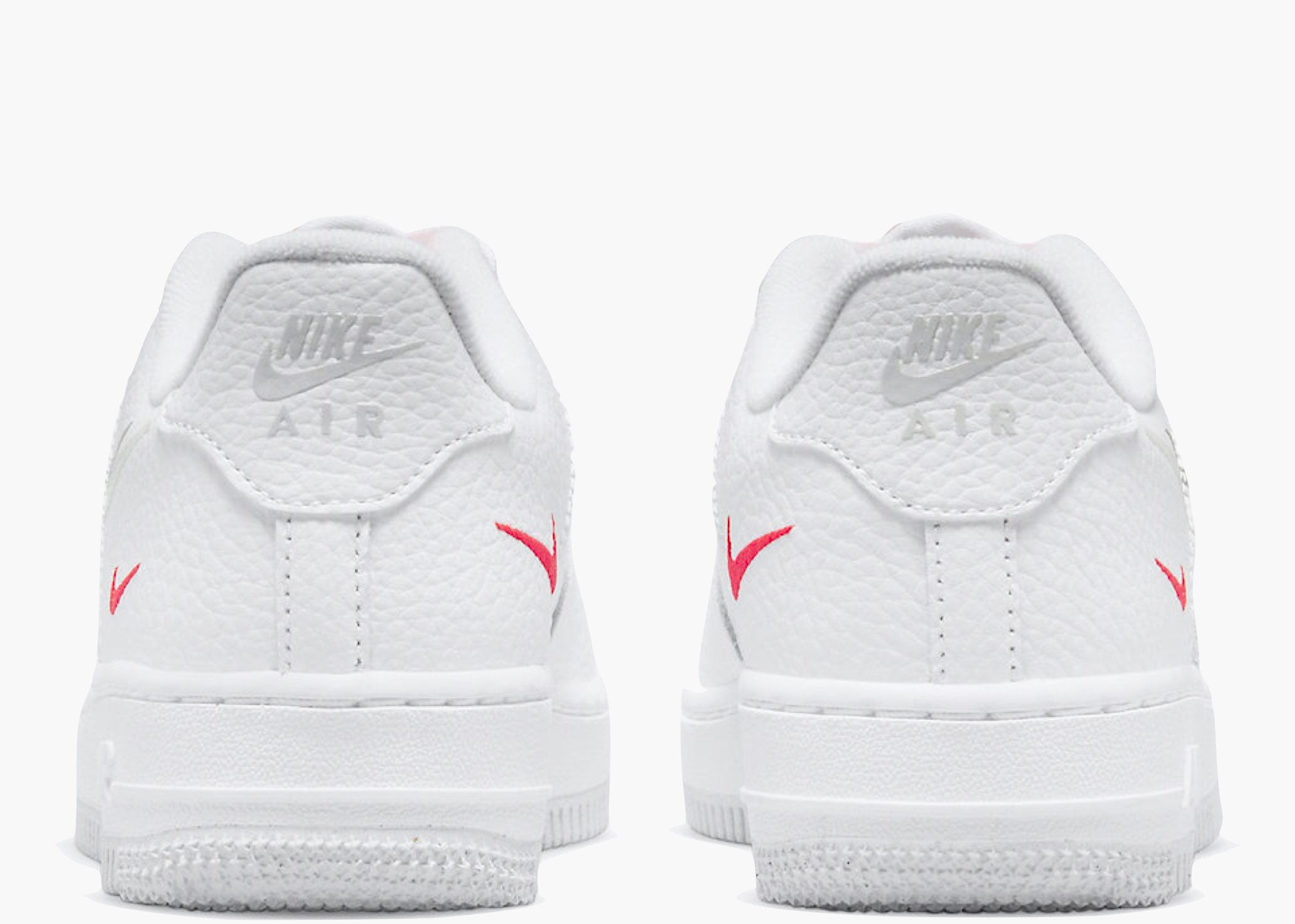 Nike Air Force 1 Low Multi-Swoosh White Particle Grey Photon Dust Bright Crimson (GS) Hype Clothinga Limited Edition