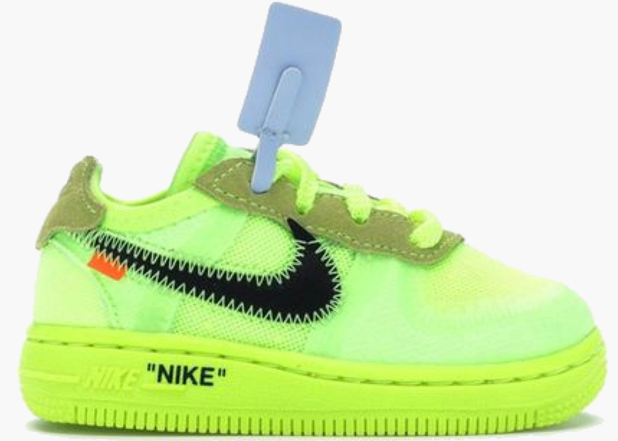 Nike Air Force 1 Low Off-White Volt (TD) BV0853-700 Hype Clothinga