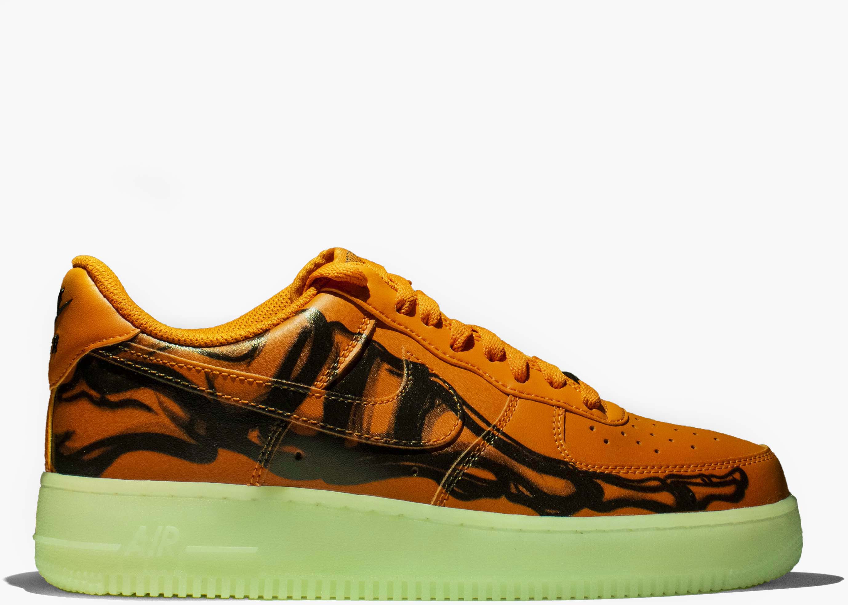 Nike Air Force 1 Low Orange Skeleton CU8067-800 Hype Clothinga Limited Edition