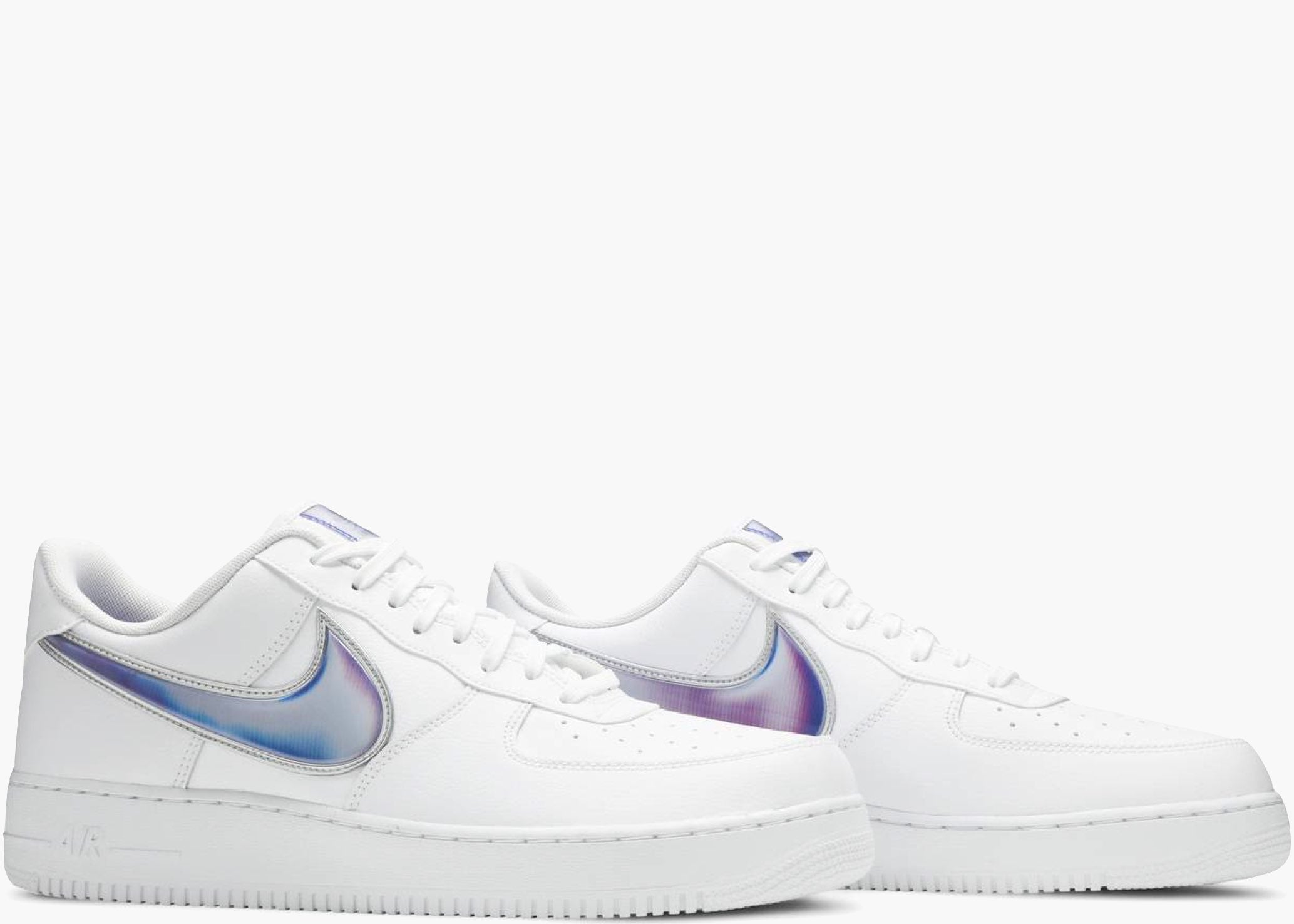 Nike Air Force 1 Low Oversized Swoosh White Racer Blue AO2441-101 Hype Clothinga