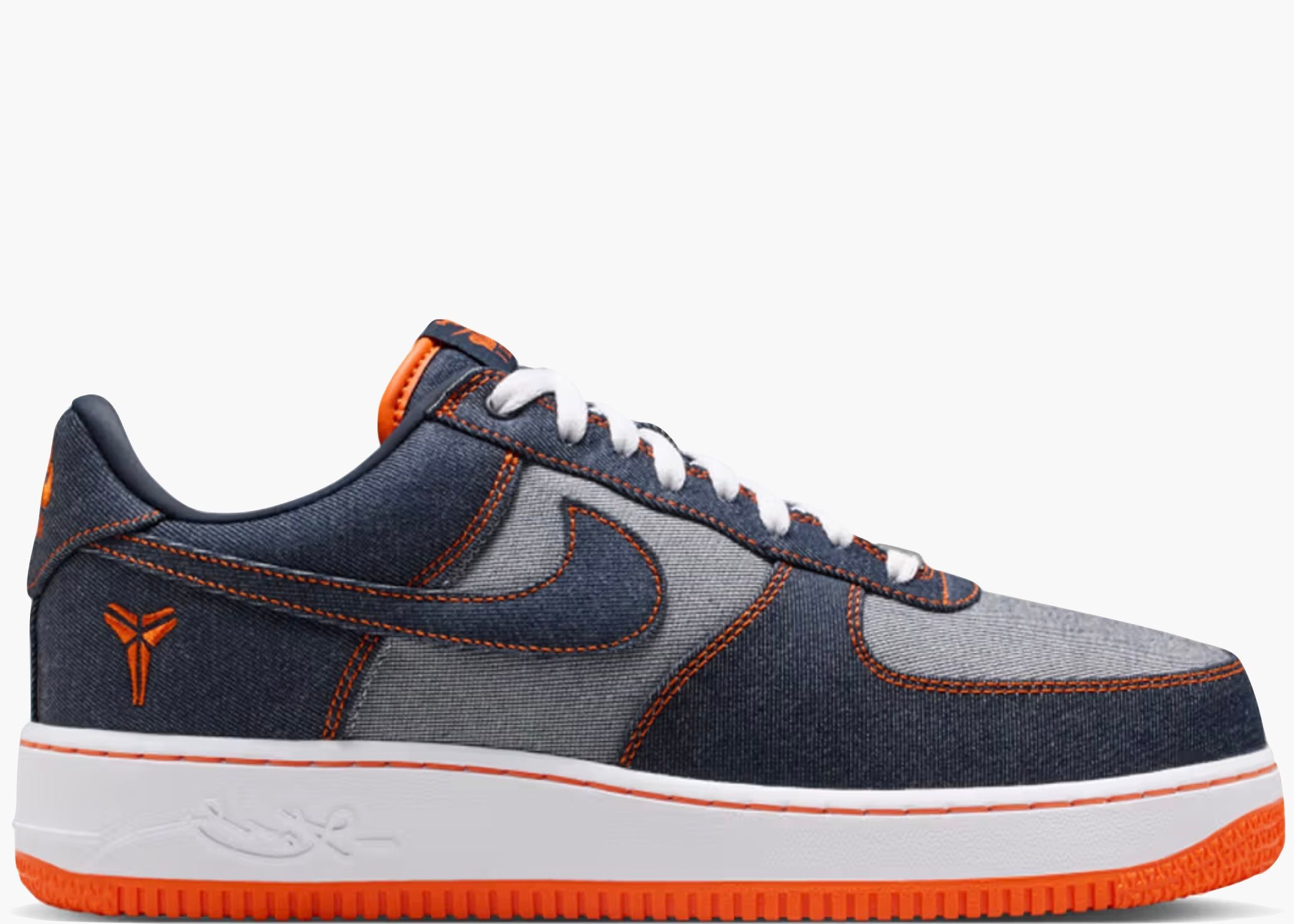 Nike Air Force 1 Low Protro Kobe Bryant Denim Obsidian Safety Orange IM1980-400 Hype Clothinga Limited Edition