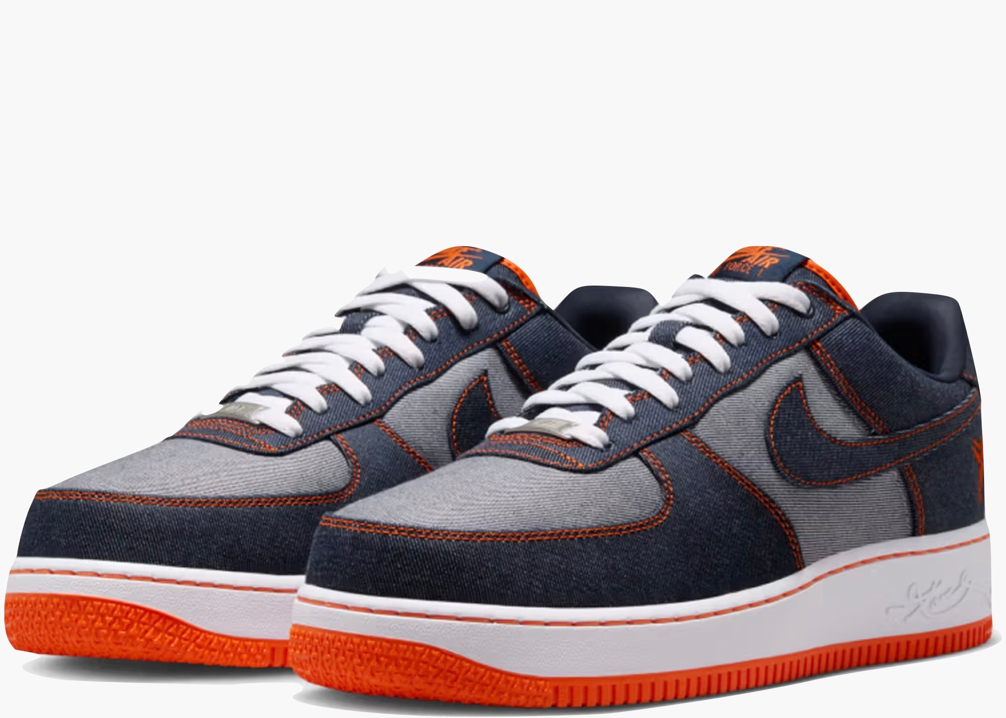Nike Air Force 1 Low Protro Kobe Bryant Denim Obsidian Safety Orange IM1980-400 Hype Clothinga Limited Edition