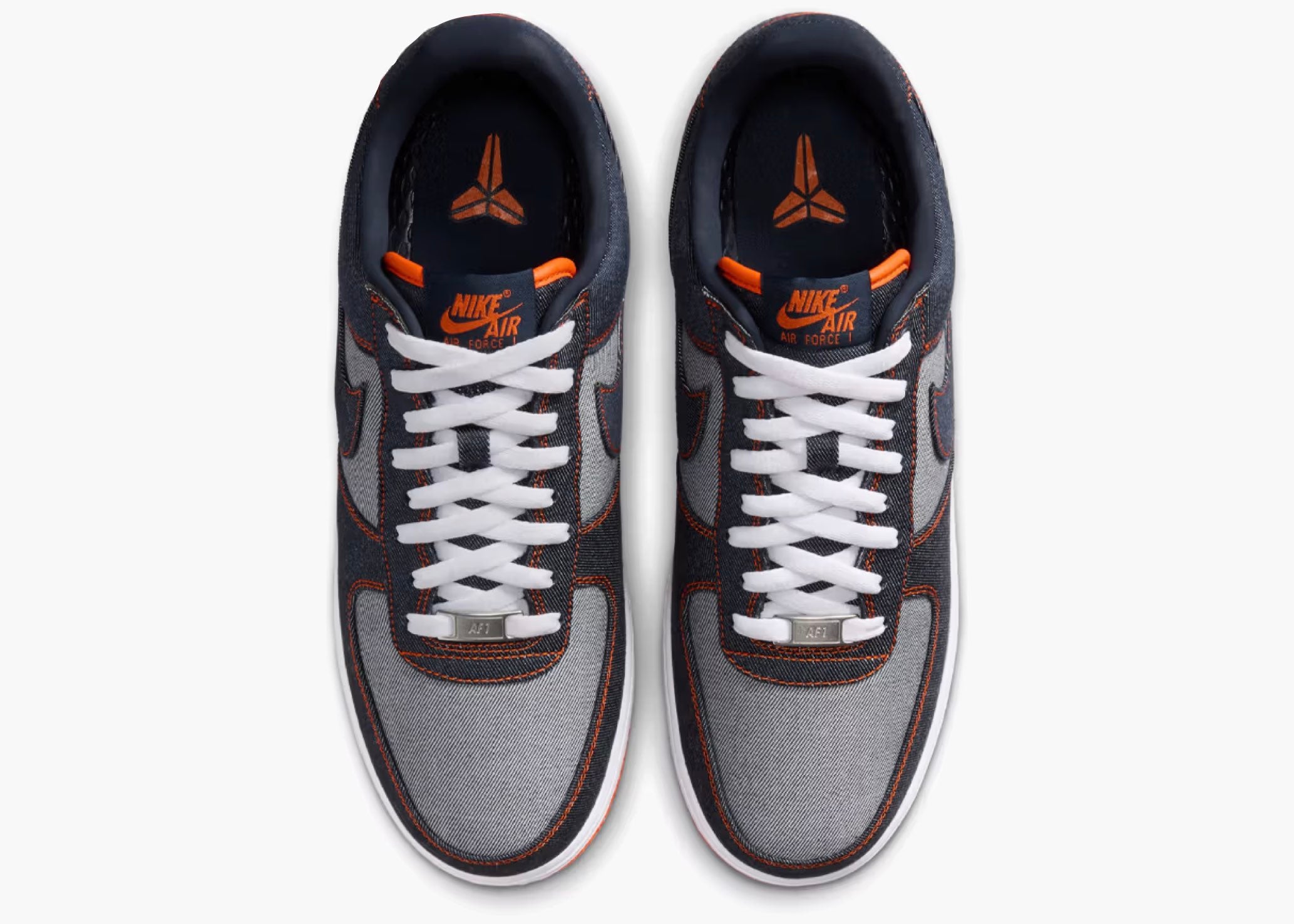 Nike Air Force 1 Low Protro Kobe Bryant Denim Obsidian Safety Orange IM1980-400 Hype Clothinga Limited Edition
