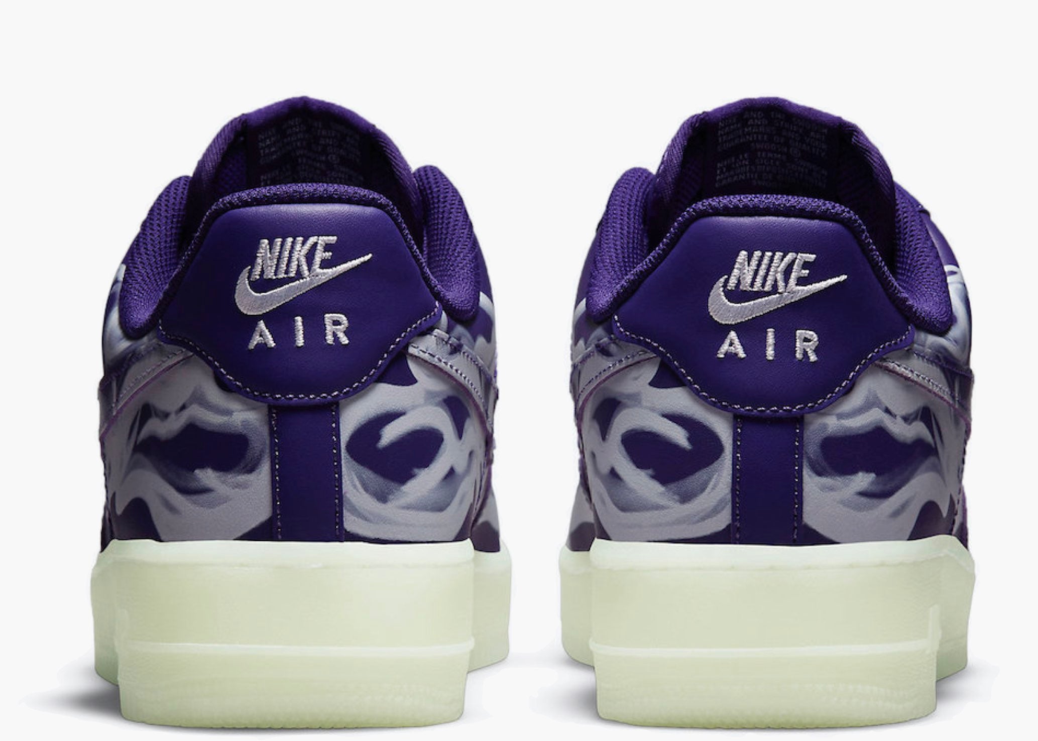 Nike Air Force 1 Low Purple Skeleton Halloween (2021)