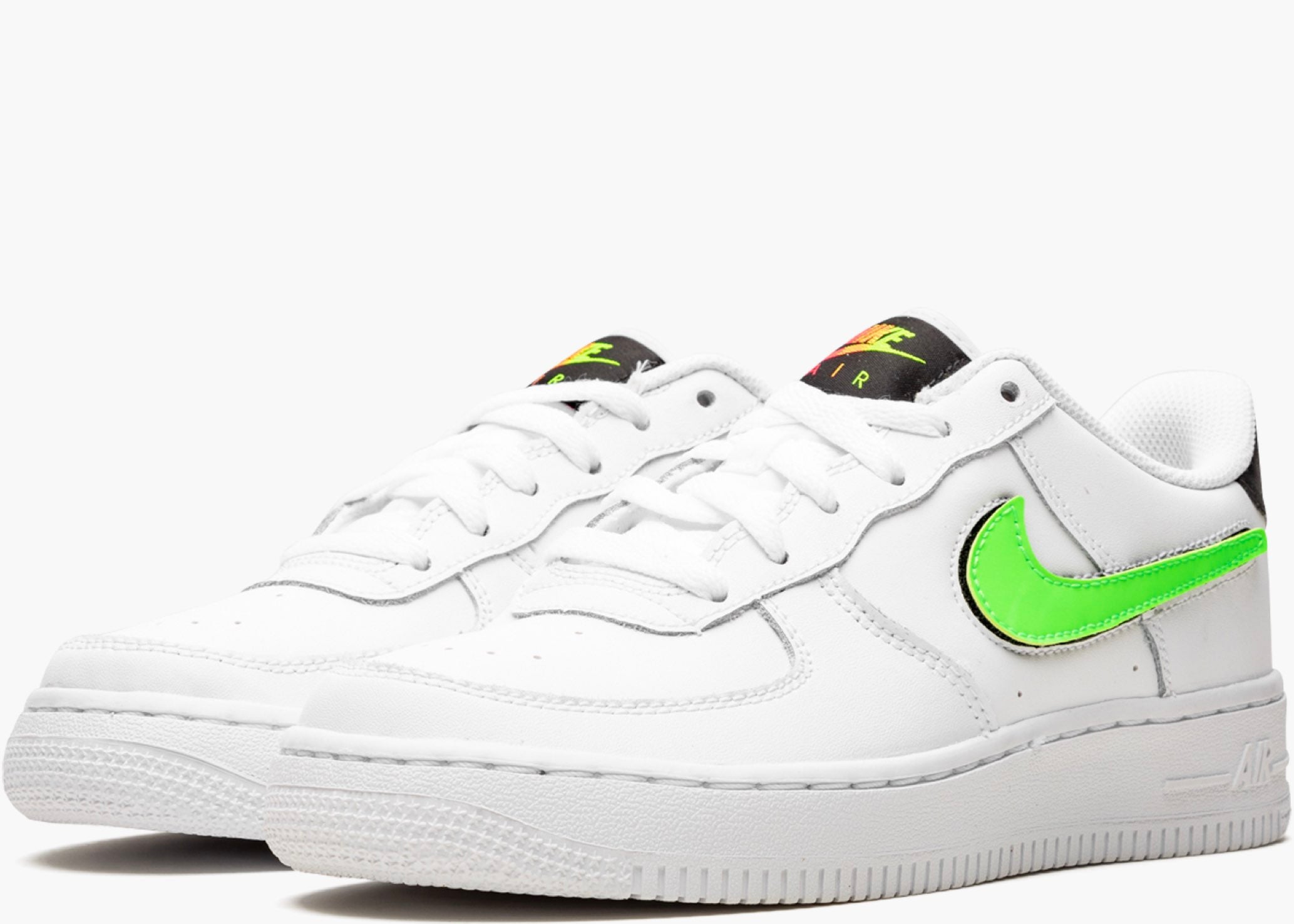 Nike Air Force 1 Low Removable Swoosh White Green Strike (gs) 3f0d401d Hype Clothinga